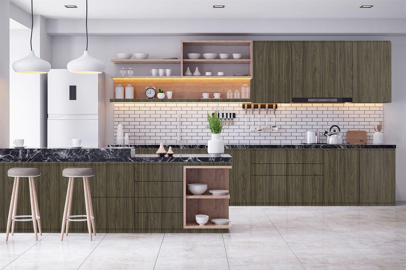 Novel Elm Wood Laminate 8x4 ft Texture 1 mm - 3333 CHW