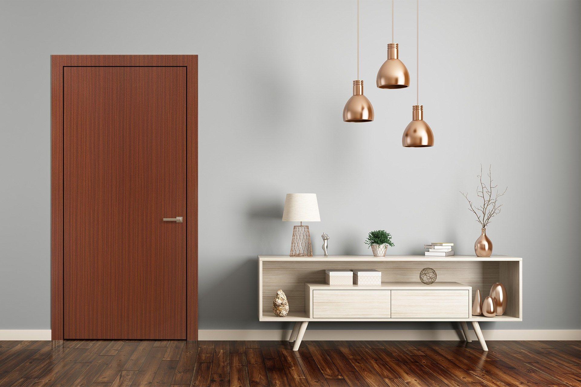 Newmika Sapele Exotic 8x4 ft Suede wood laminates Brown 3355_SUD