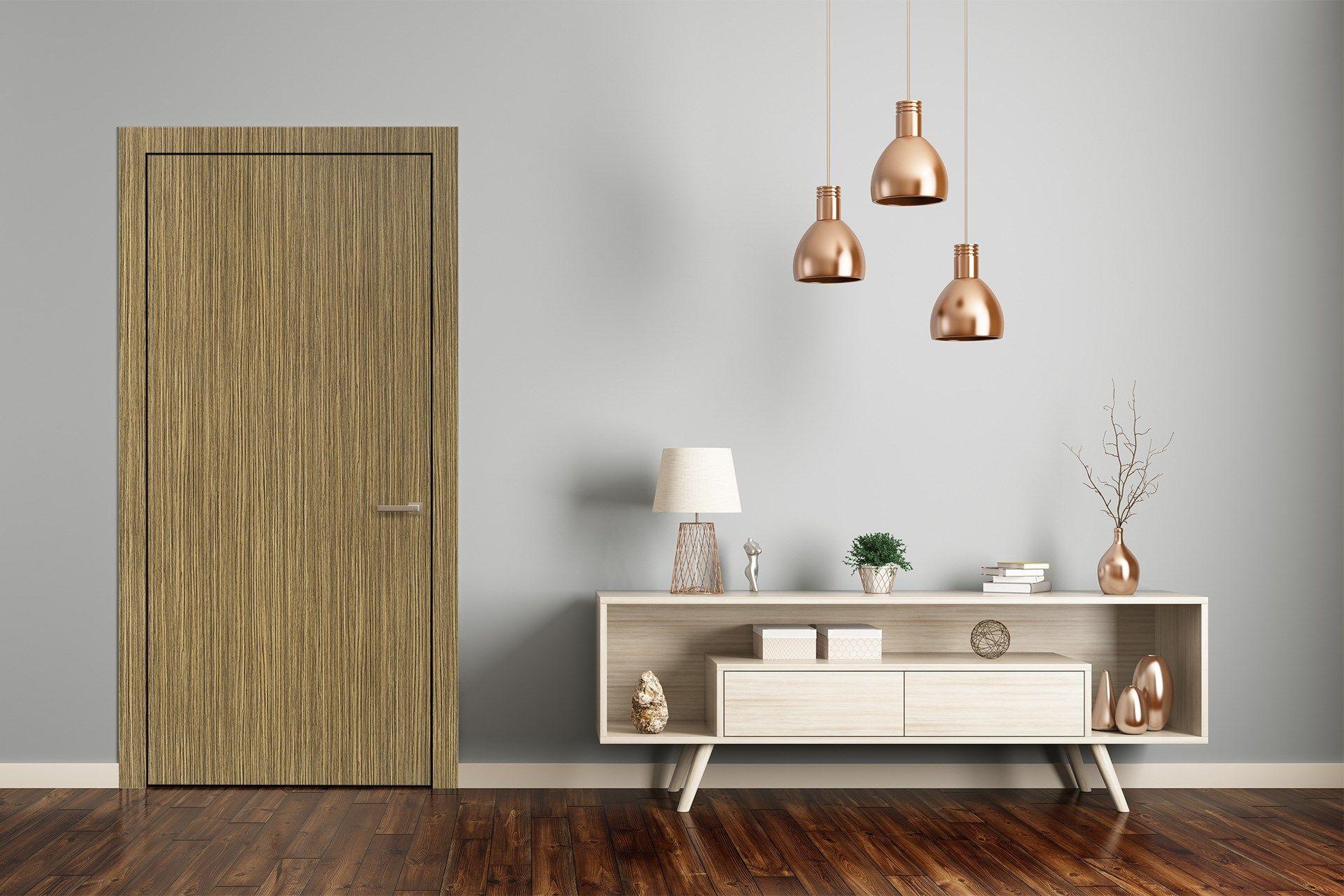 Zebrano Light Wood Laminate 8x4 ft Suede 1 mm - 3356 SUD