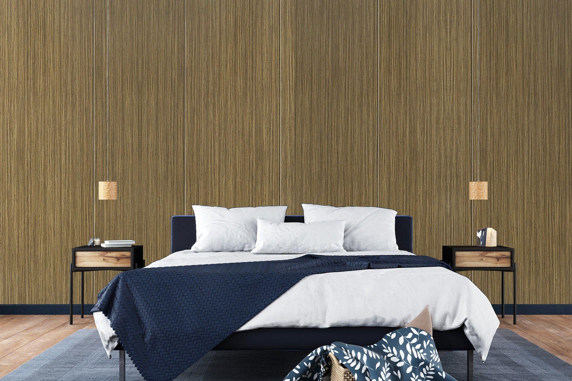 Zebrano Light Wood Laminate 8x4 ft Suede 1 mm - 3356 SUD