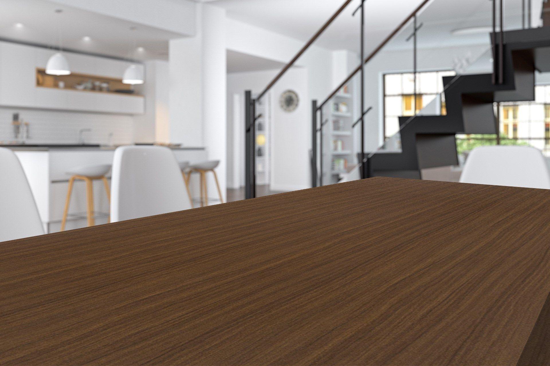 Tawny Mahogany Wood Laminate 8x4 ft Suede 1 mm - 3360 SUD