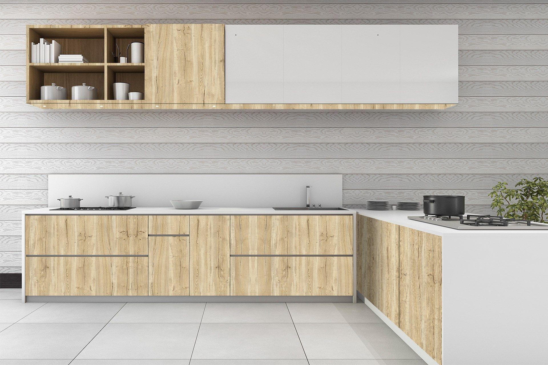 Figura Glow Wood Laminate 8x4 ft Suede 1 mm - 3401 SUD