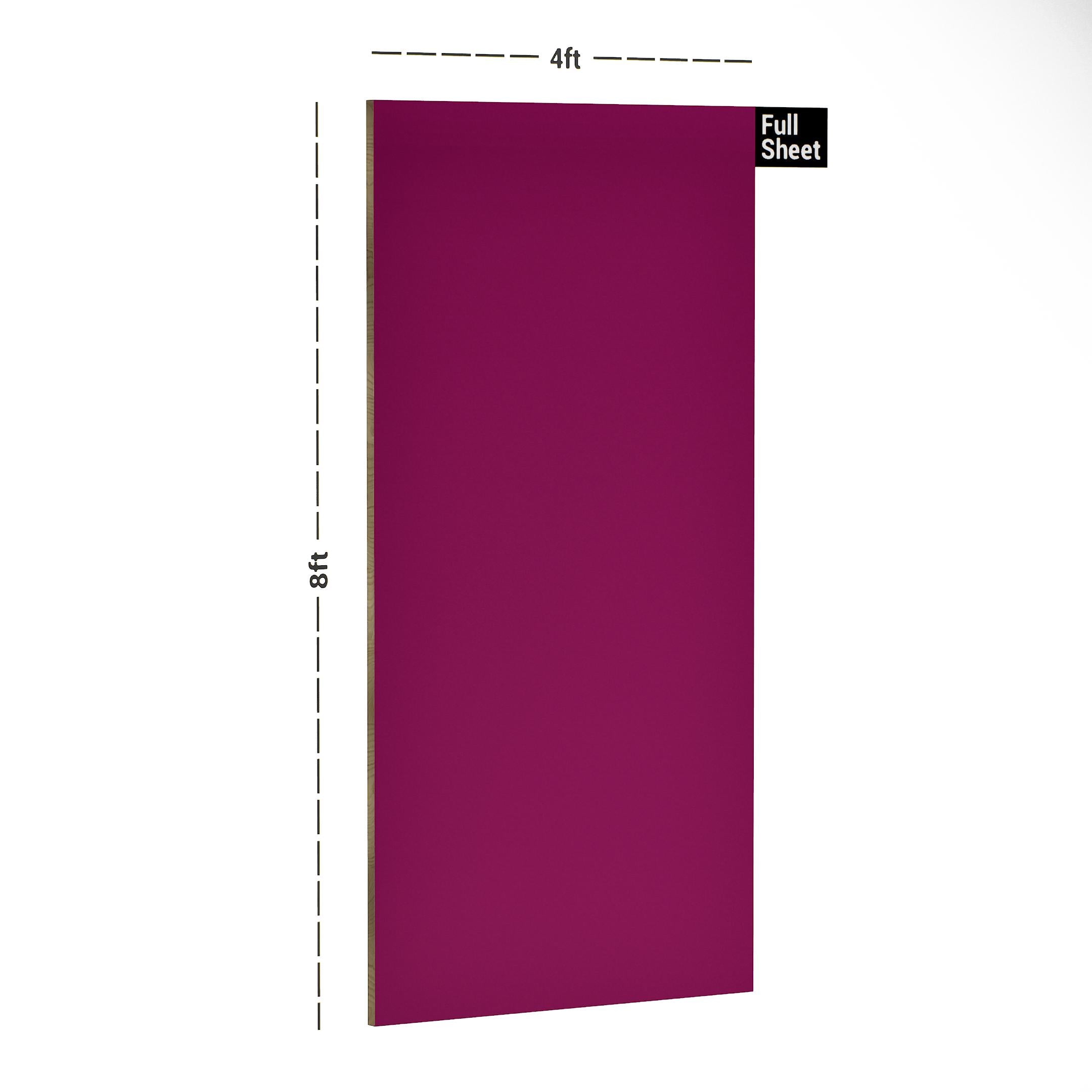 Spot Pink Plain Laminate 8x4 ft High Gloss 1 mm - 345 MR