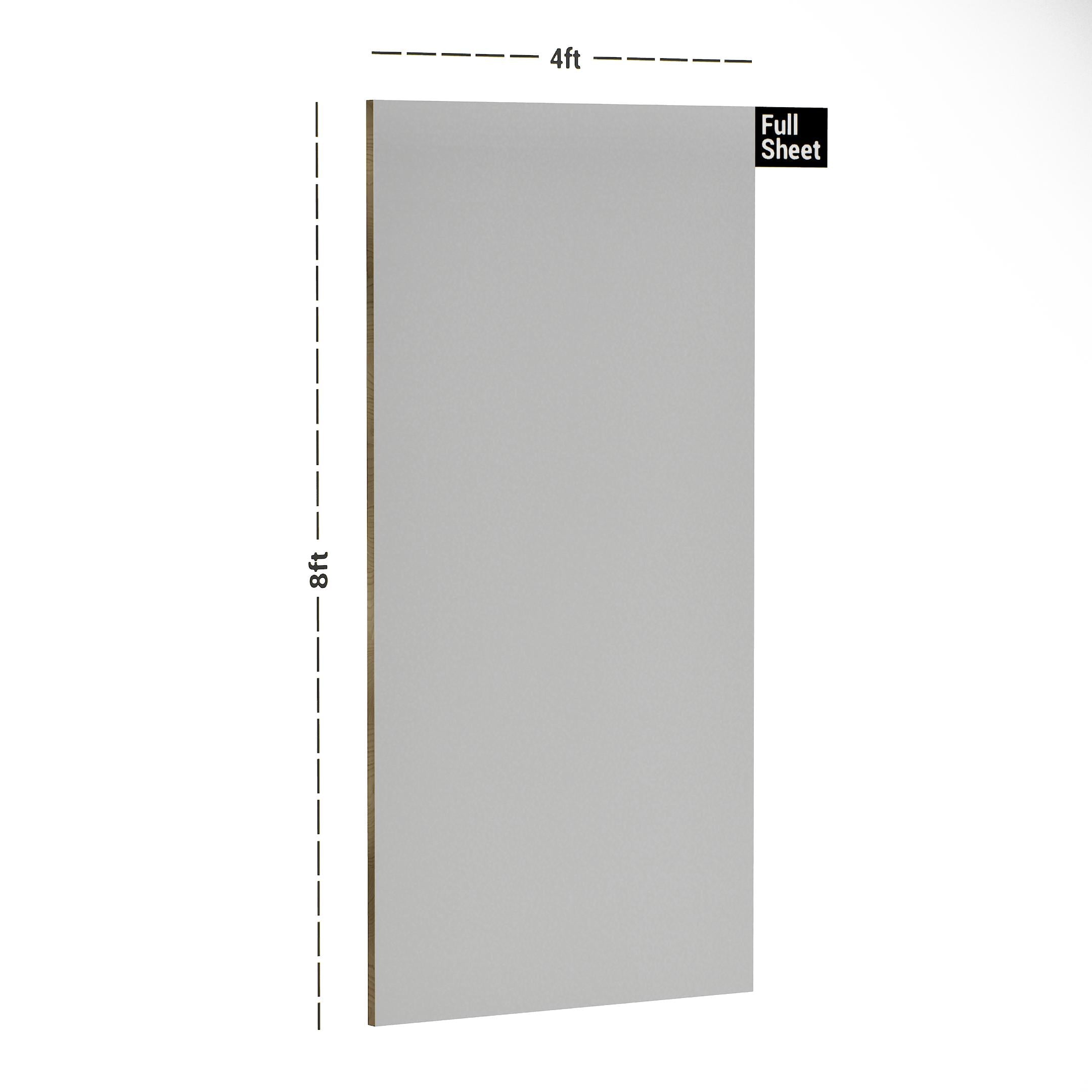 White Plain Laminate 8x4 ft High Gloss 1 mm - 3501 NGL