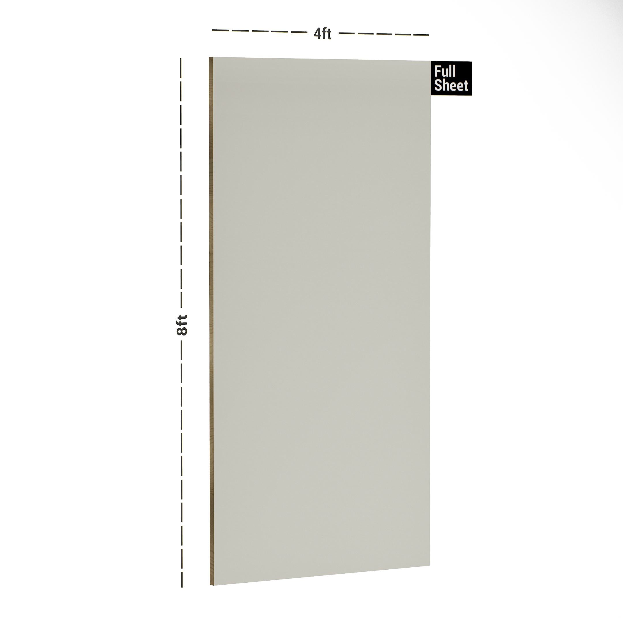 The Ivory Plain Laminate 8x4 ft High Gloss 1 mm - 3501 SLG