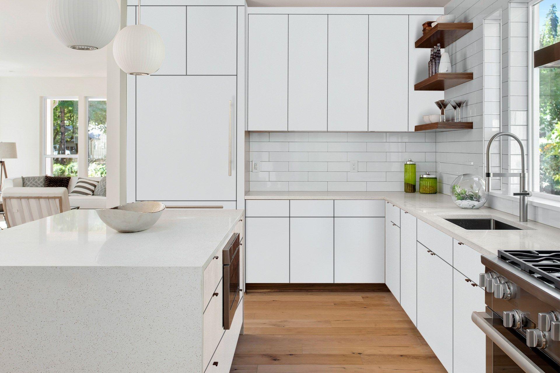 Satin White Plain Laminate 8x4 ft Super Matte 1 mm - 3502 RSO