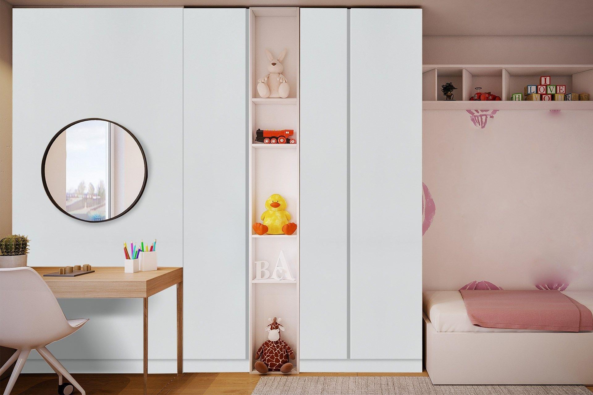 Satin White Plain Laminate 8x4 ft High Gloss 1 mm - 3502 SMR