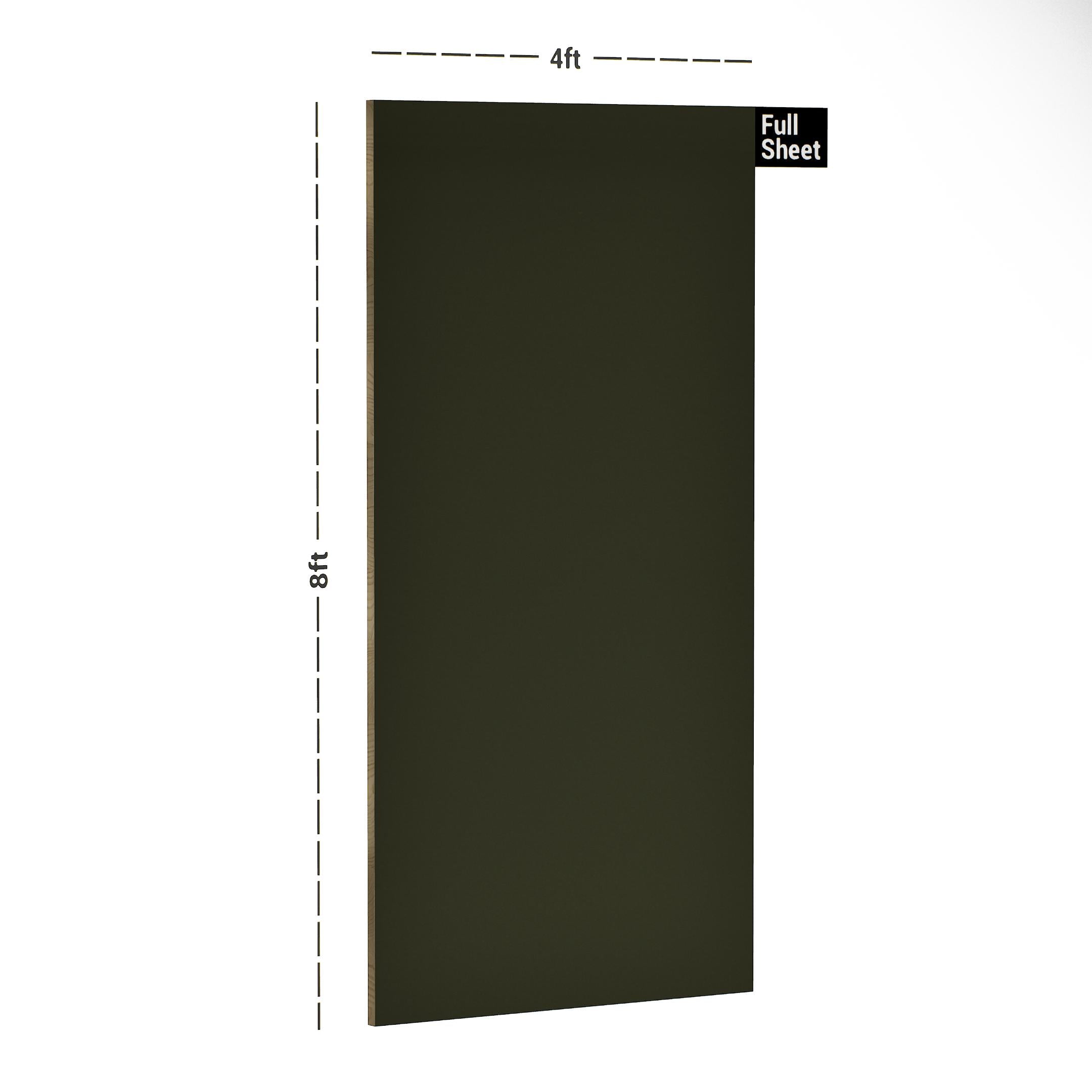 Green Plain Laminate 8x4 ft Suede 1 mm - 3503 Moss