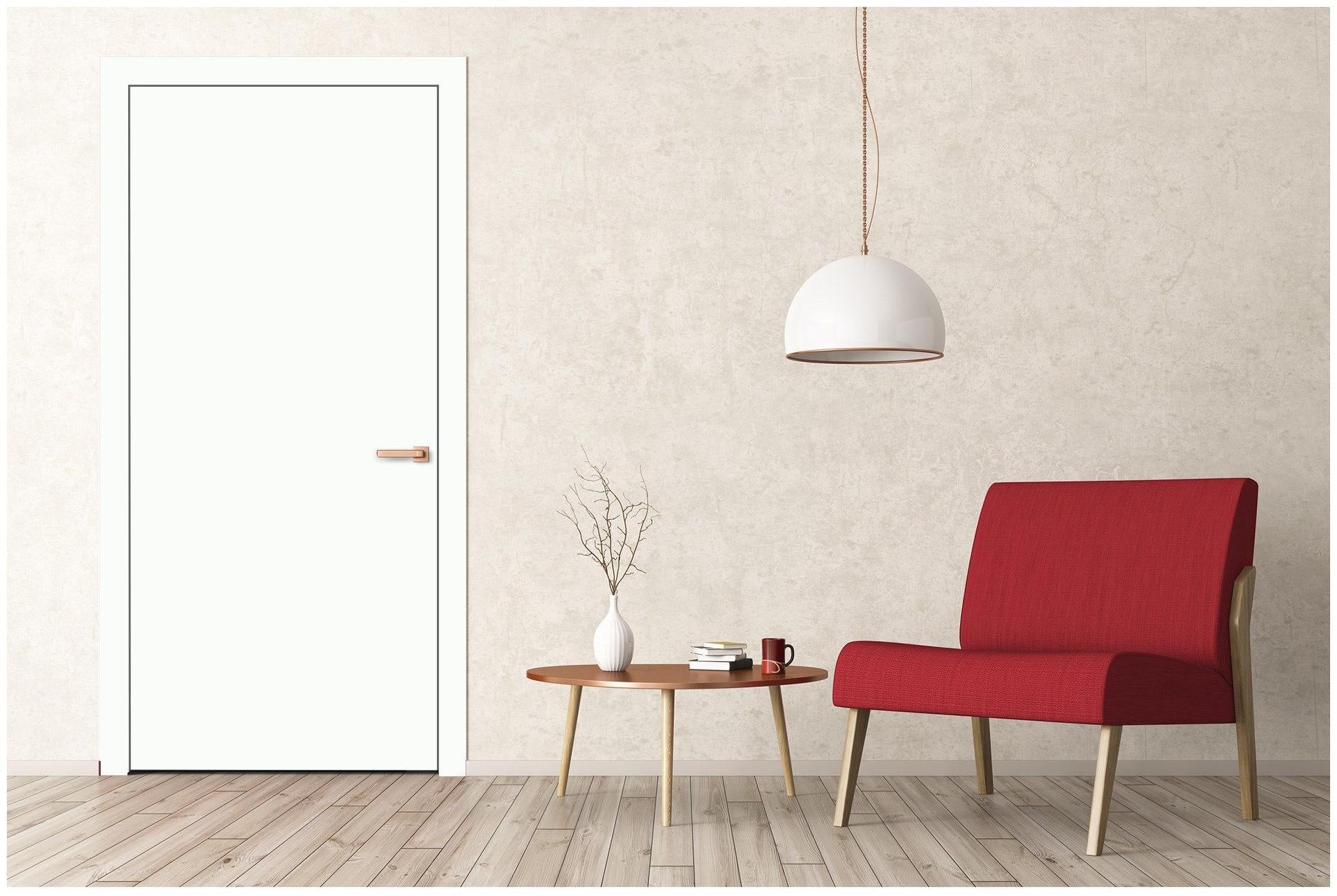 Pearl White Plain Laminate 8x4 ft Suede 1 mm - 3503 SUD