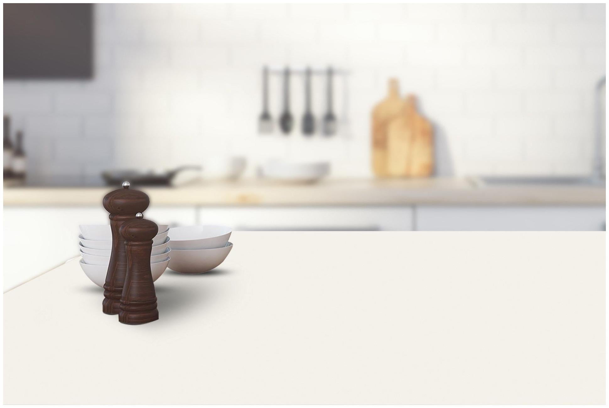 Simply White Plain Laminate 8x4 ft Suede 1 mm - 3504 SUD