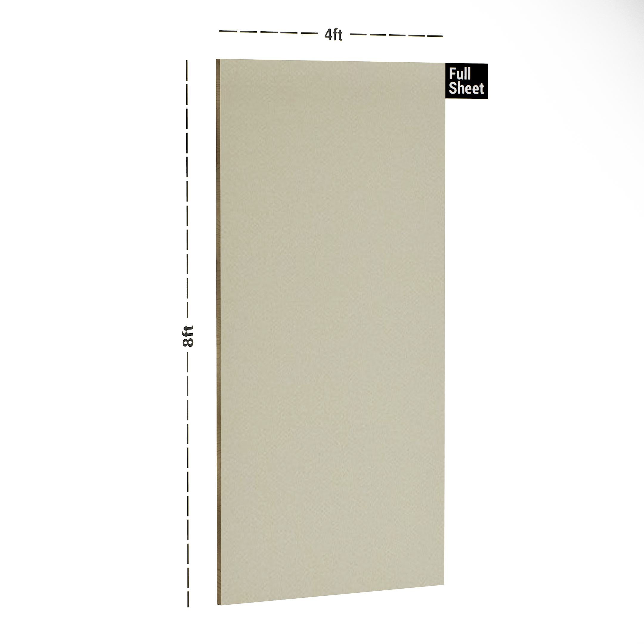 Creme Plain Laminate 8x4 ft Suede 1 mm - 3512 SUD