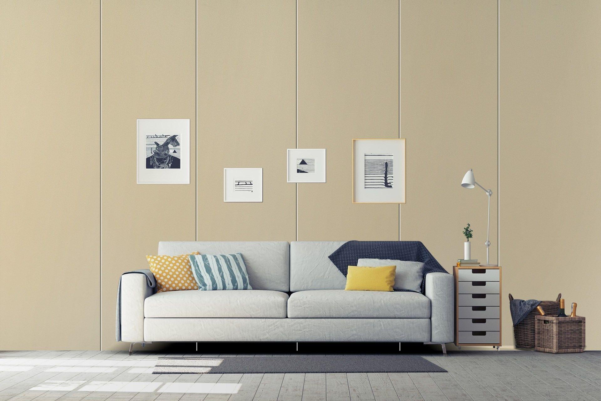 Creme Plain Laminate 8x4 ft Suede 1 mm - 3512 SUD