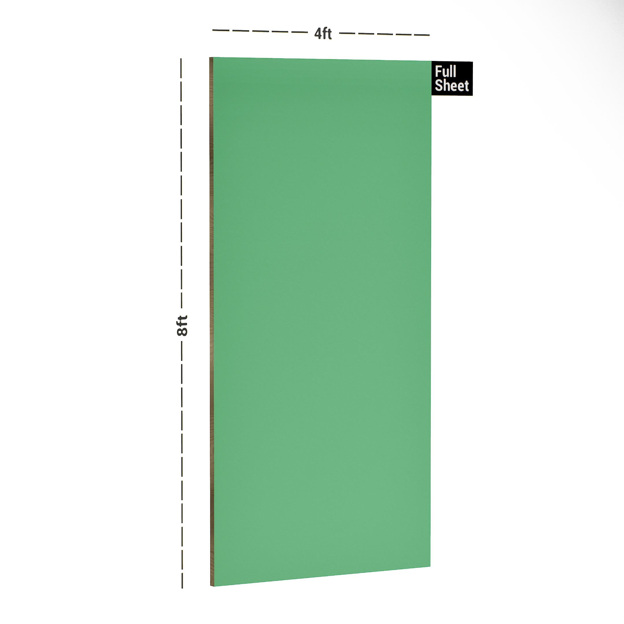 Green Plain Laminate 8x4 ft Suede 1 mm - 3513 Mellow