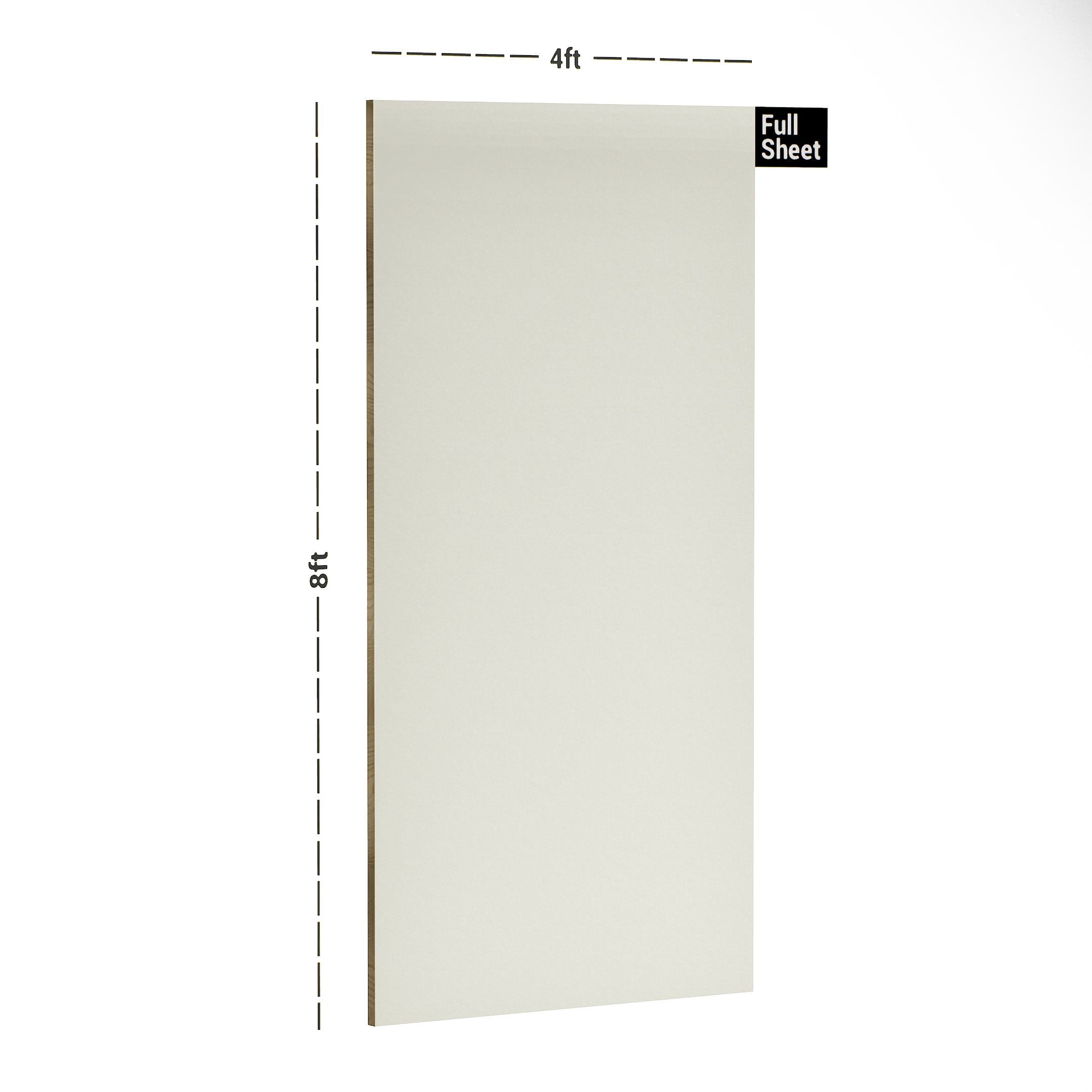 Royal Ivory Plain Laminate 8x4 ft High Gloss 1 mm - 3515 NGL