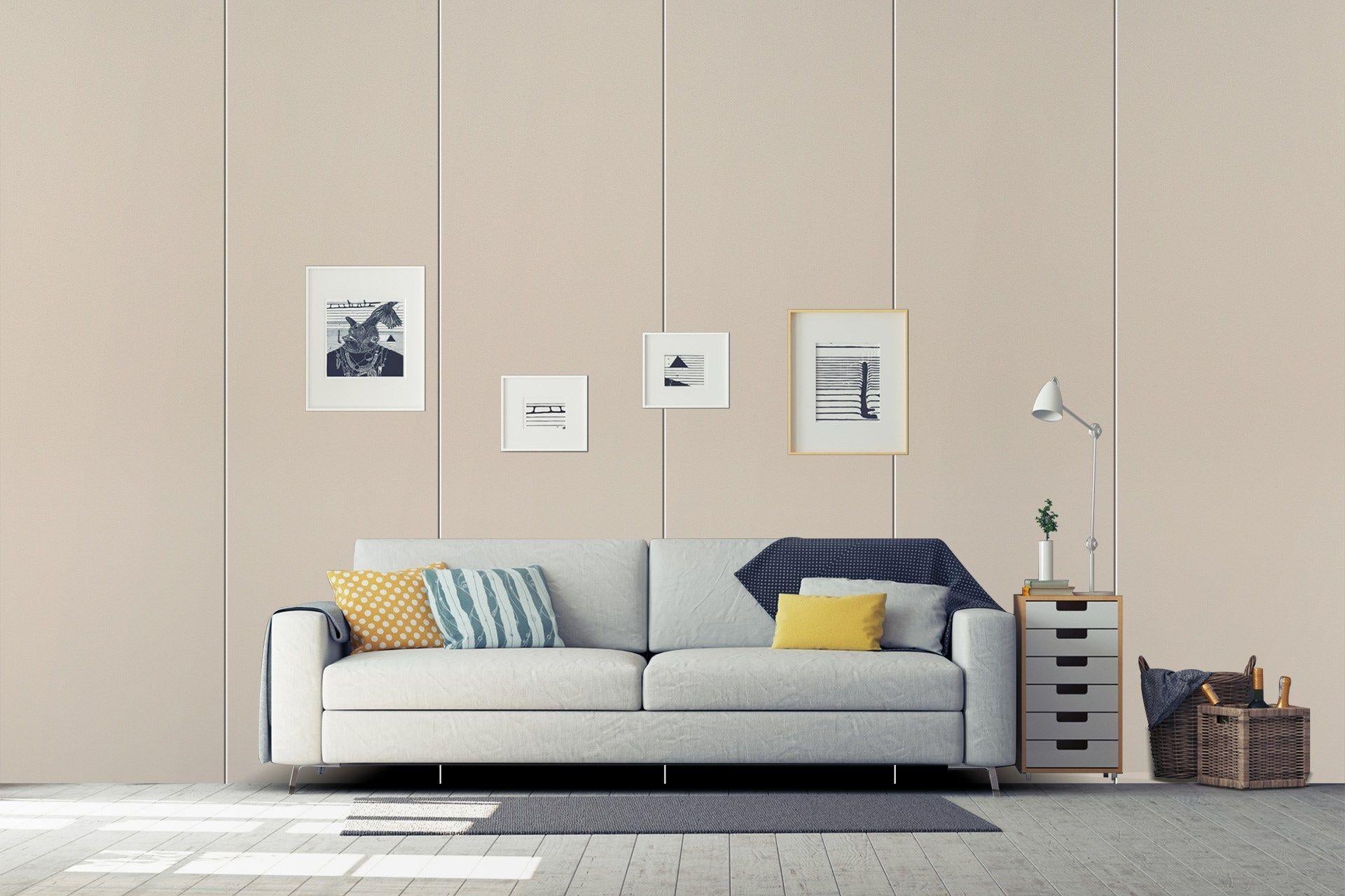 Vanilla Plain Laminate 8x4 ft Suede 1 mm - 3516 SUD