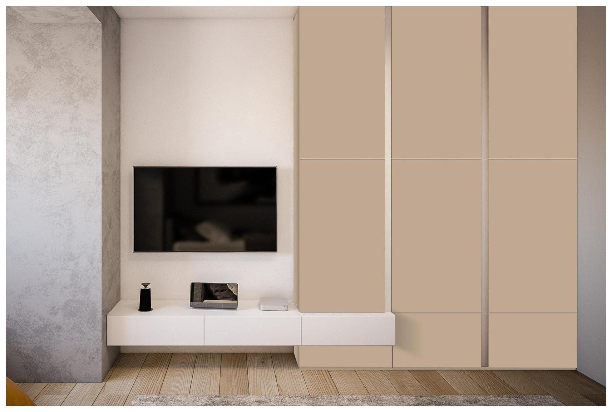 Khaki Plain Laminate 8x4 ft High Gloss 1 mm - 3521 NGL