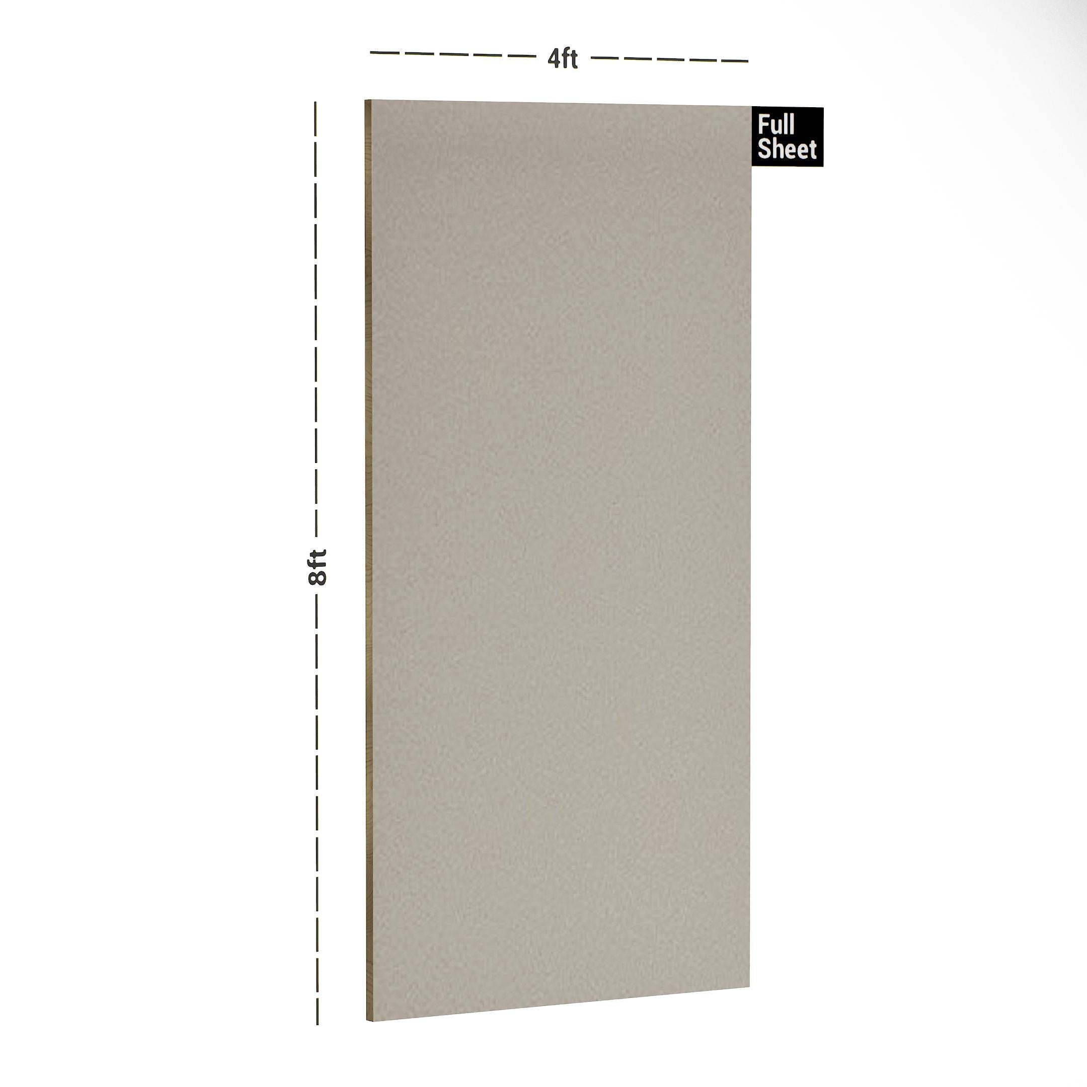 Khaki Plain Laminate 8x4 ft High Gloss 1 mm - 3521 SMR