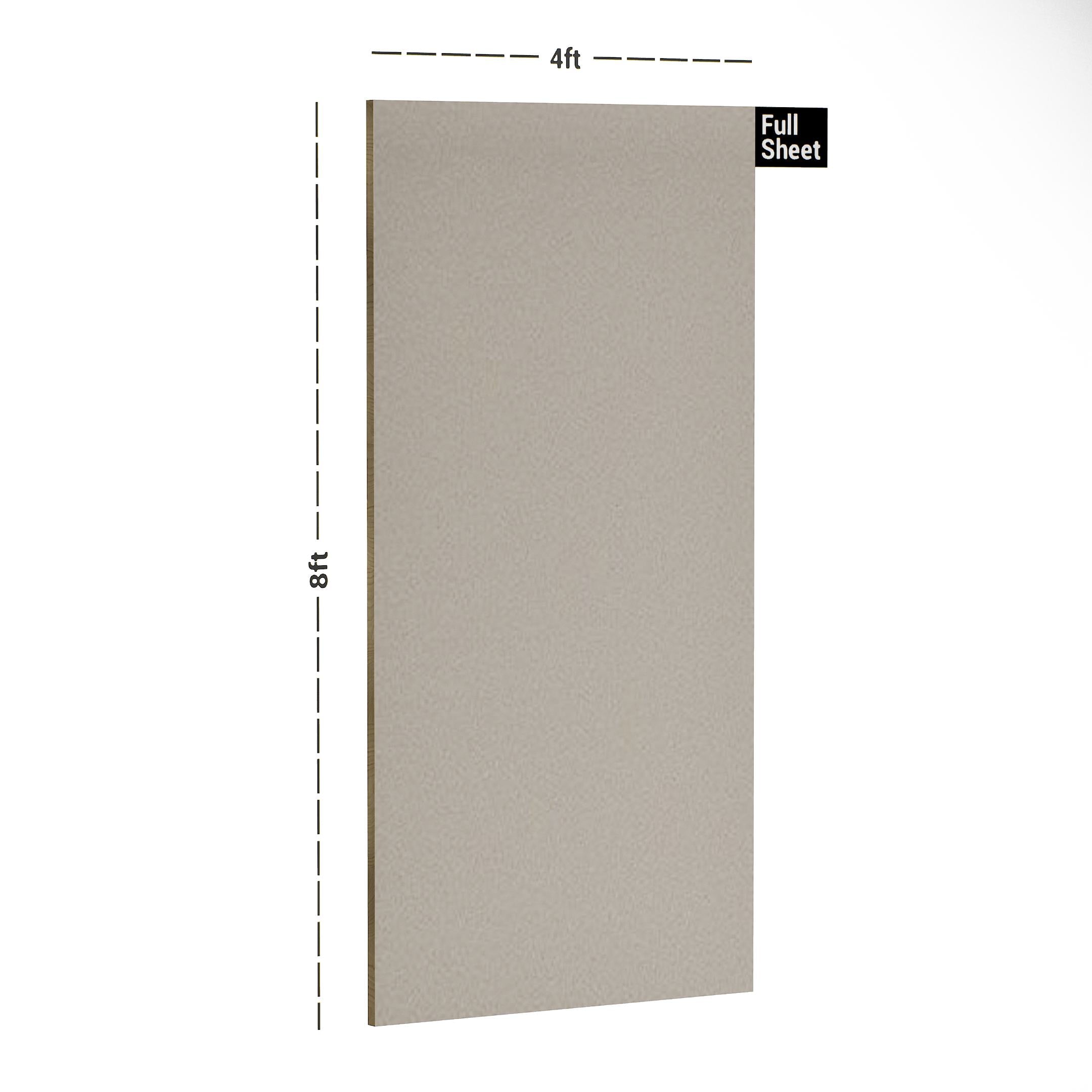 Khaki Plain Laminate 8x4 ft Suede 1 mm - 3521 SUD