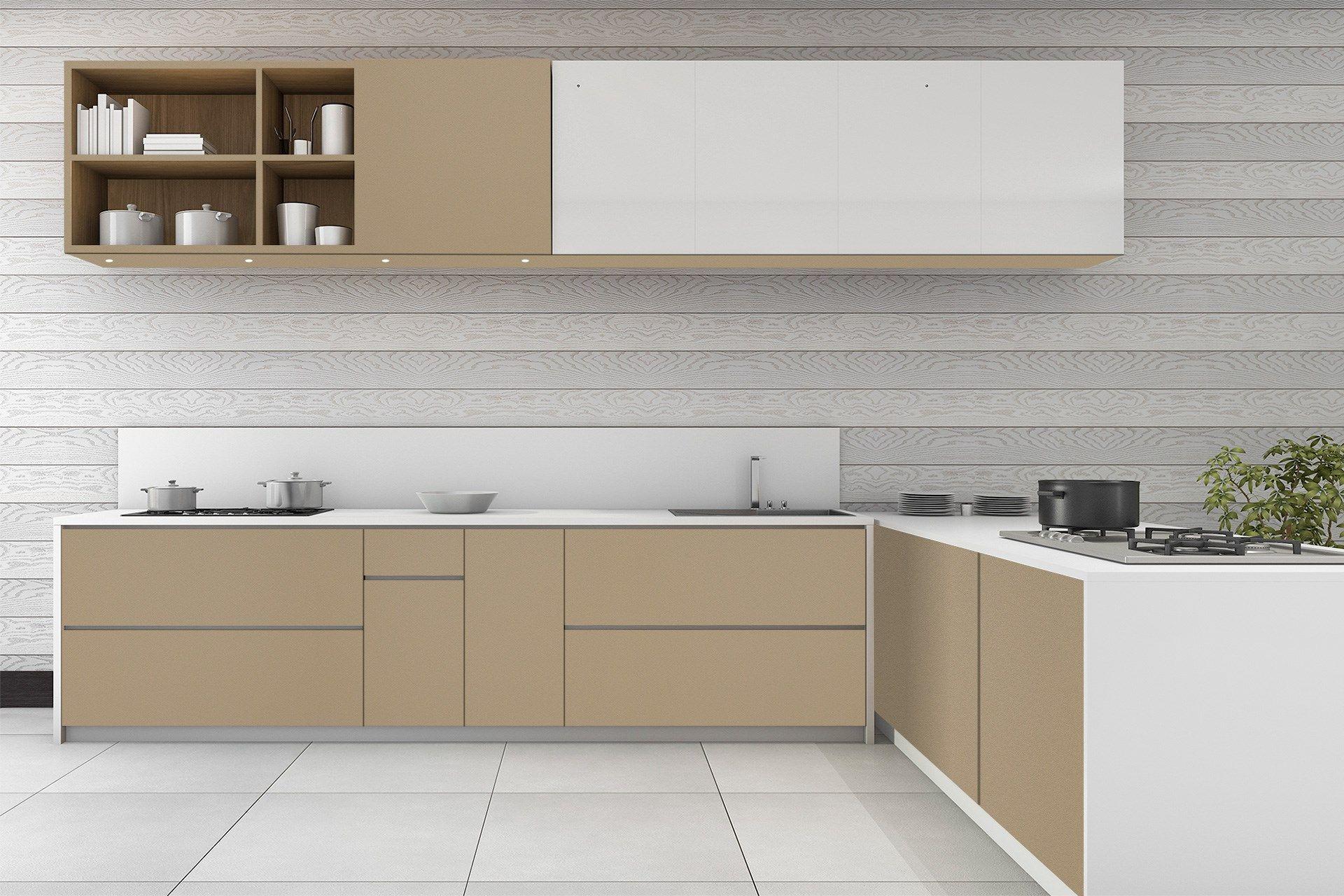 BarleyPonp Plain Laminate 8x4 ft Suede 1 mm - 3523 SUD