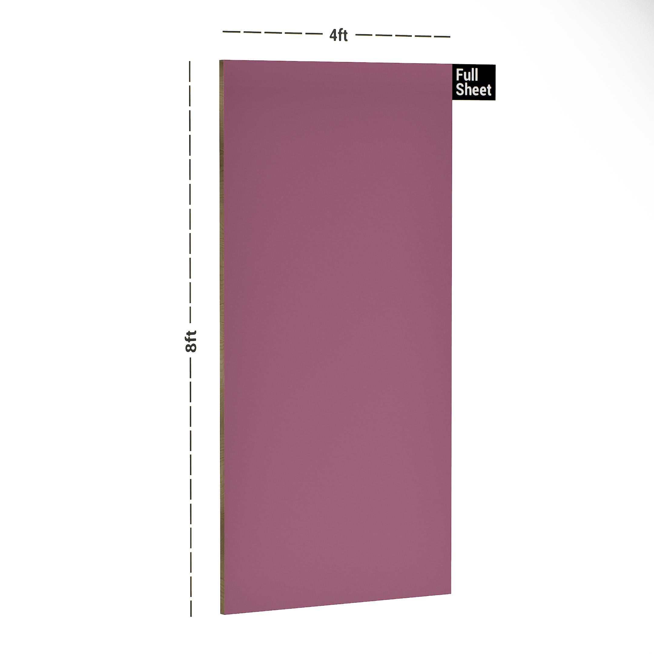 Roseate Plain Laminate 8x4 ft High Gloss 1 mm - 3543 SMR