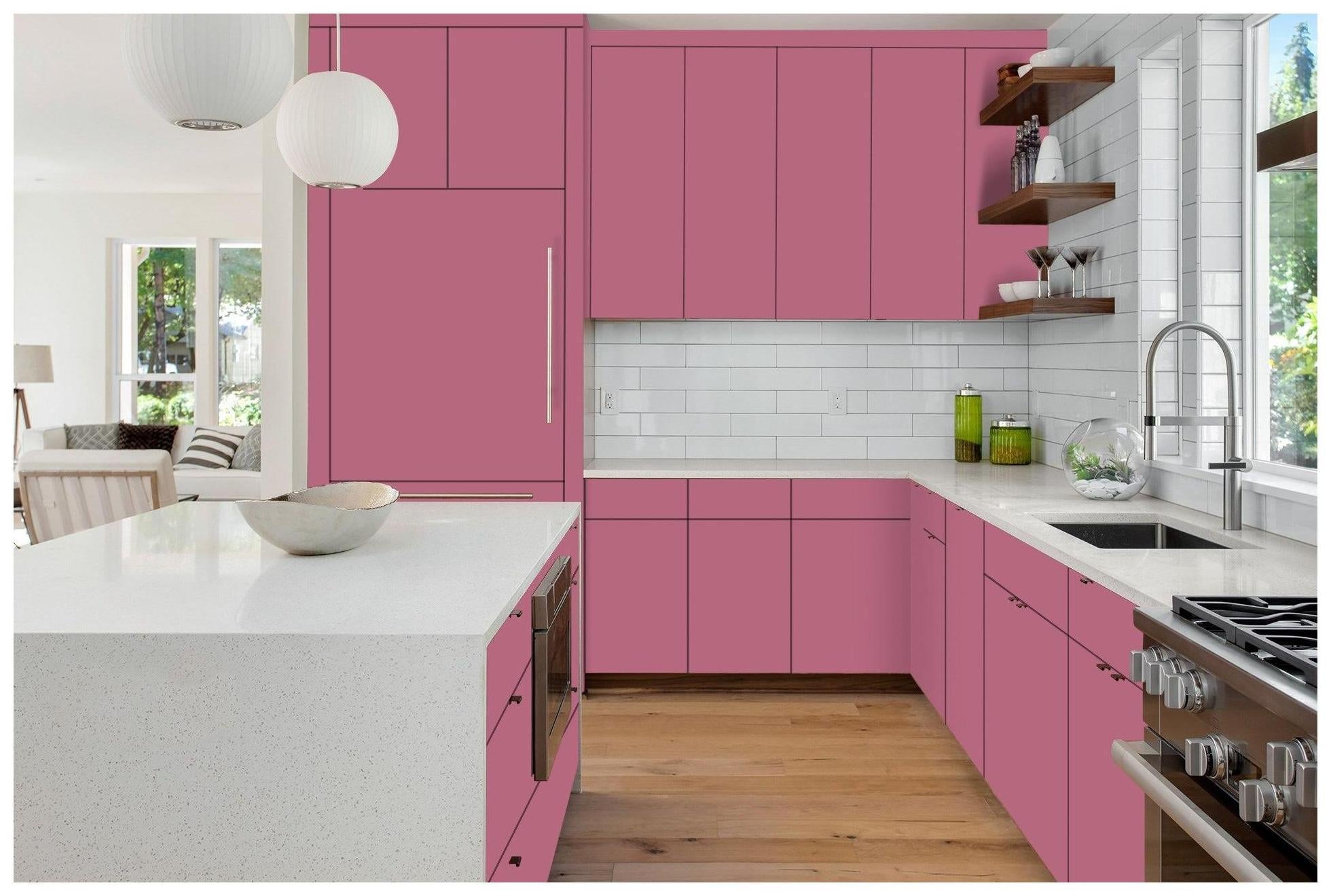 Roseate Plain Laminate 8x4 ft High Gloss 1 mm - 3543 SMR