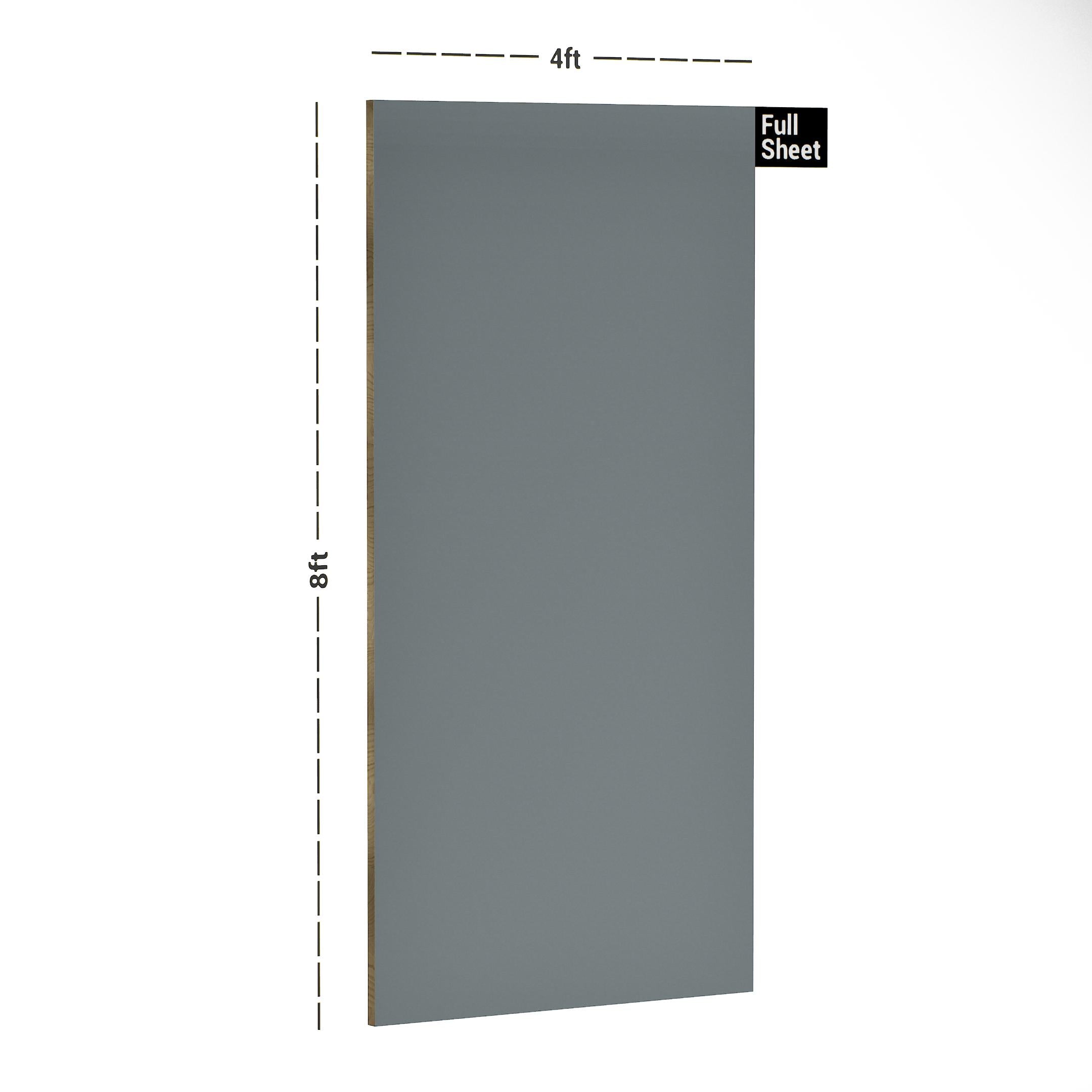 Silver Plain Laminate 8x4 ft High Gloss 1 mm - 3551 SMR