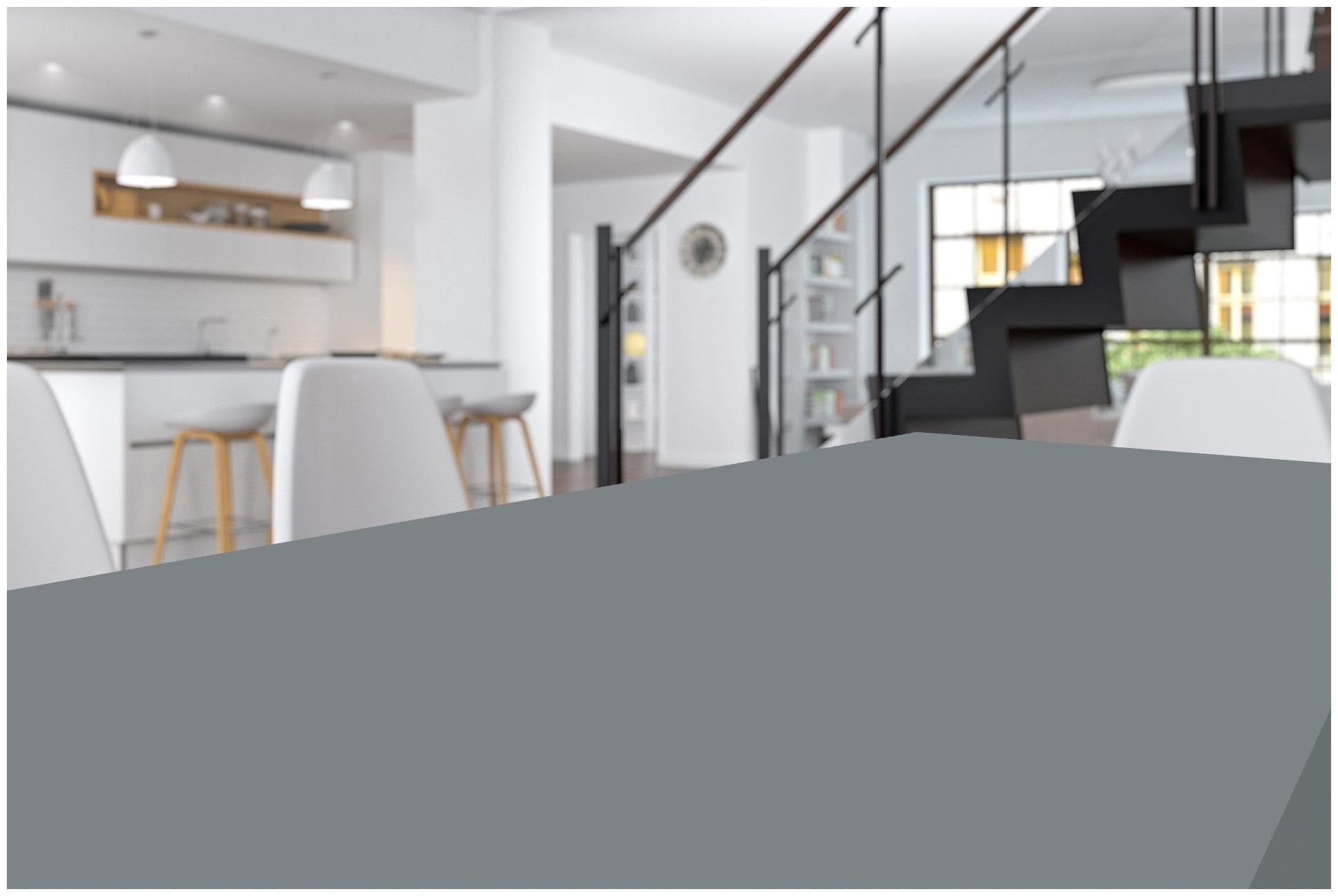 Silver Plain Laminate 8x4 ft Suede 1 mm - 3551 SUD