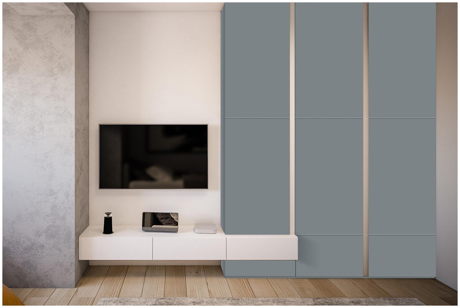 Silver Plain Laminate 8x4 ft Suede 1 mm - 3551 SUD