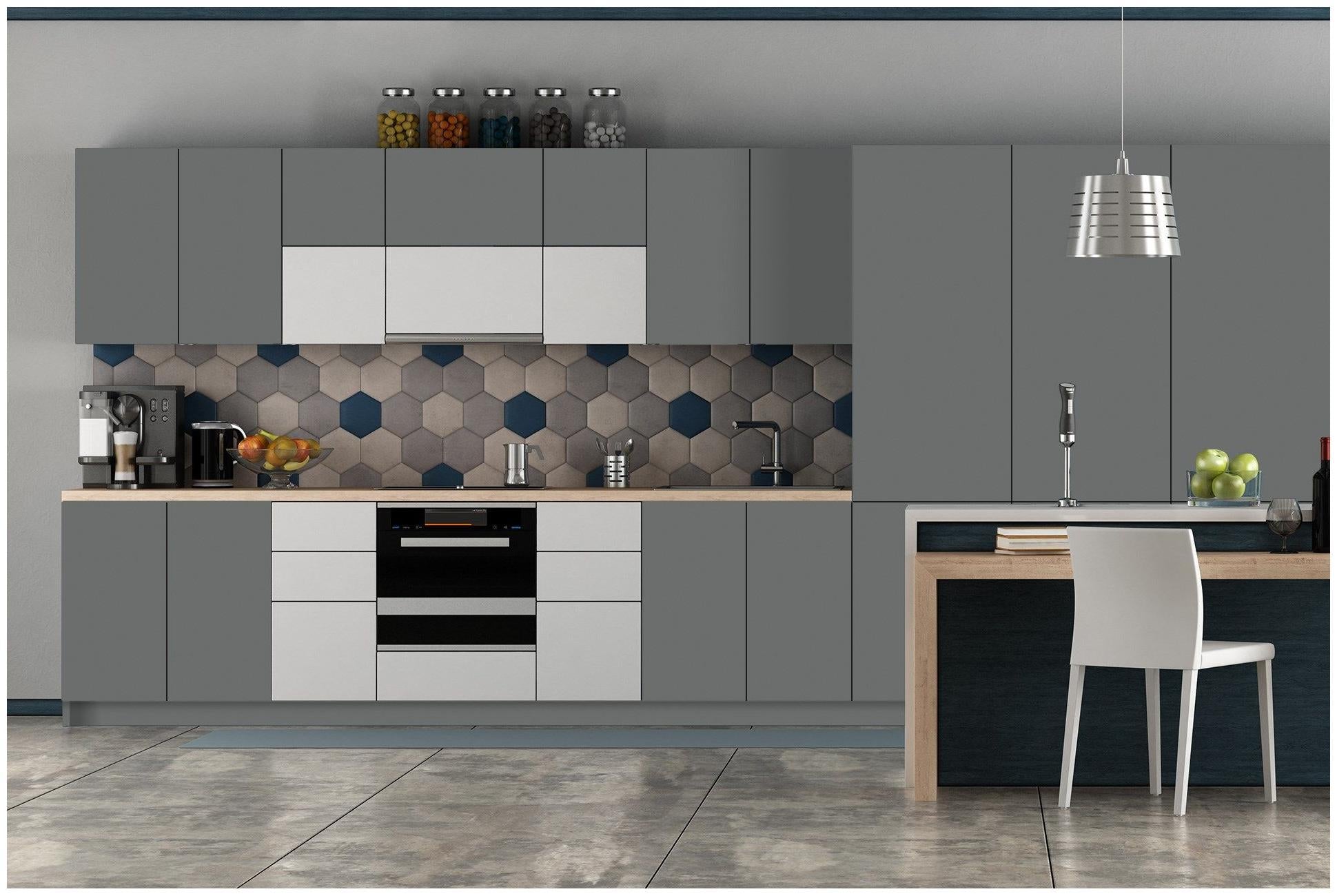 Nickel Grey Plain Laminate 8x4 ft Suede 1 mm - 3553 SUD