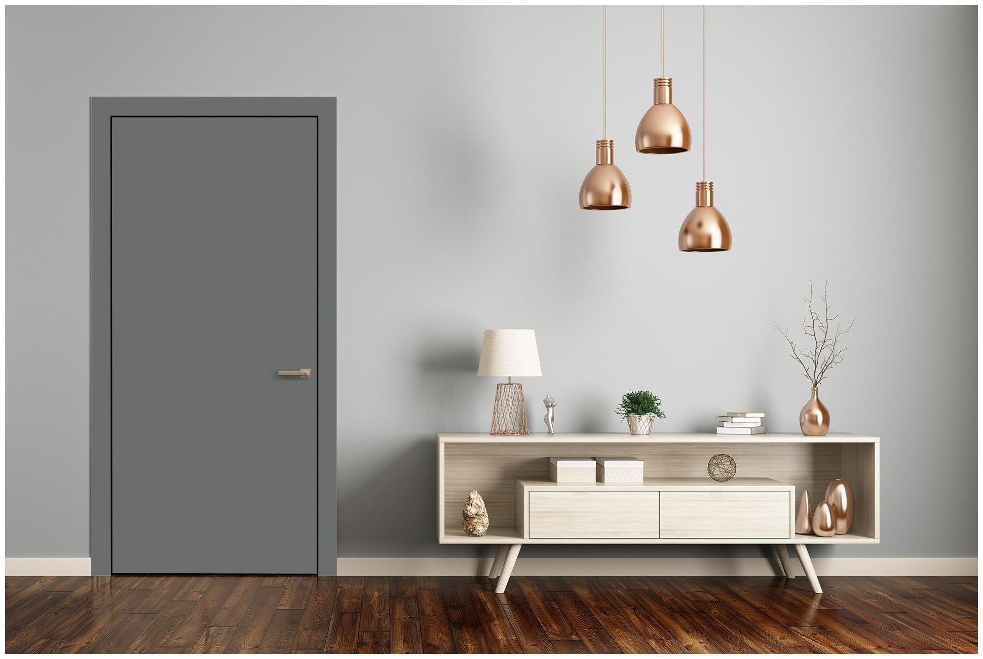 Nickel Grey Plain Laminate 8x4 ft Suede 1 mm - 3553 SUD