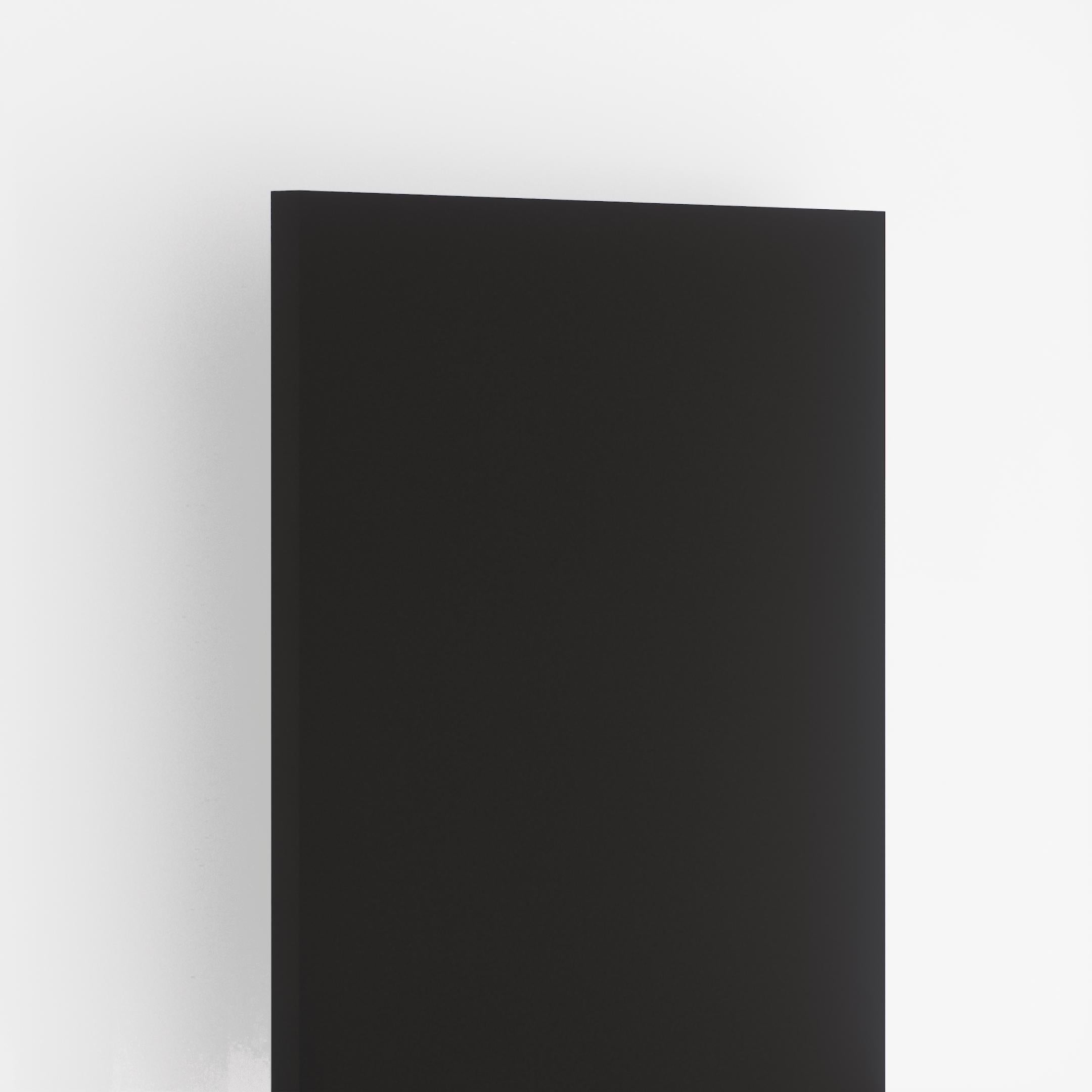 The Black Plain Laminate 8x4 ft Super Matte 1 mm - 3560 SMT