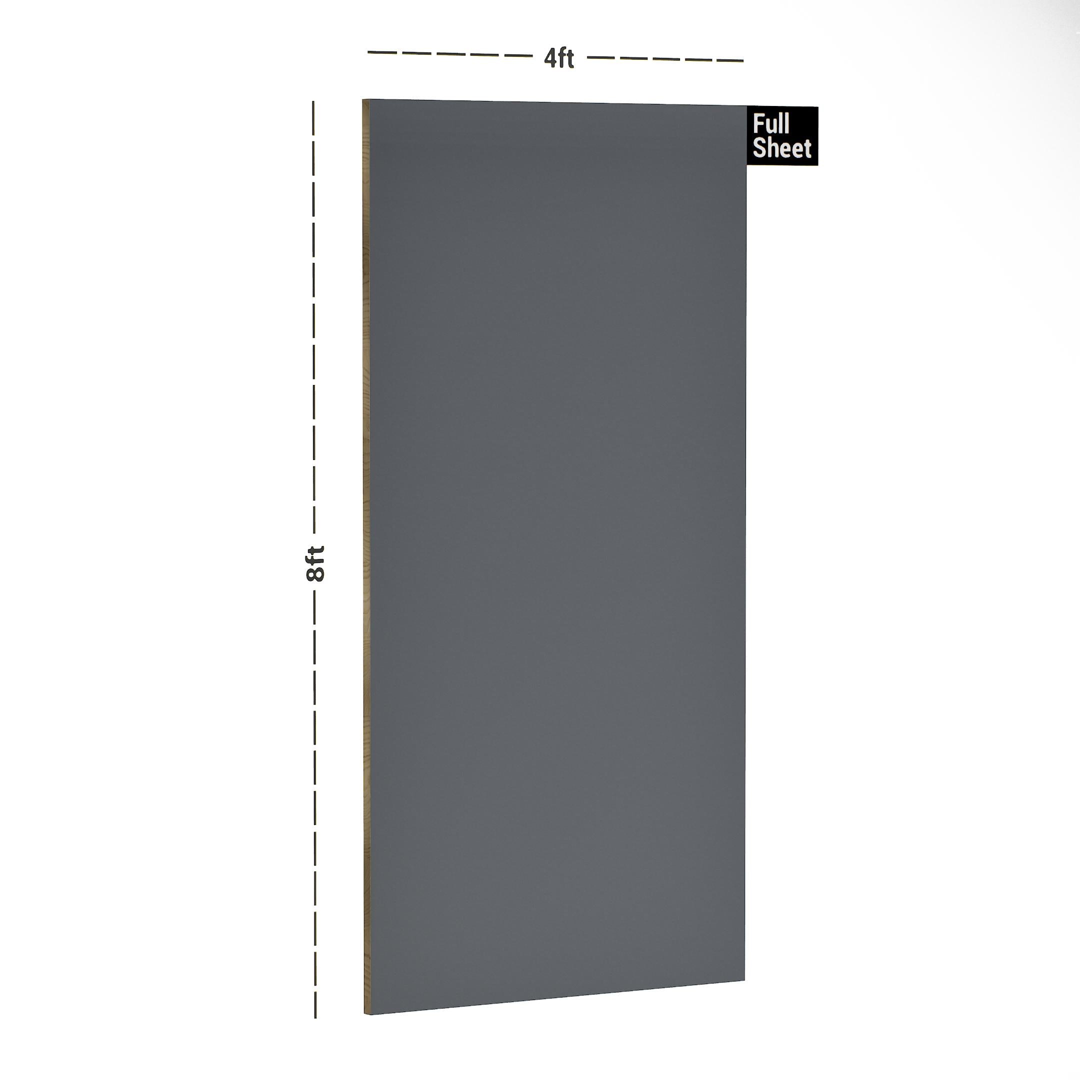 Fashion Grey Plain Laminate 8x4 ft Suede 1 mm - 3560 SUD