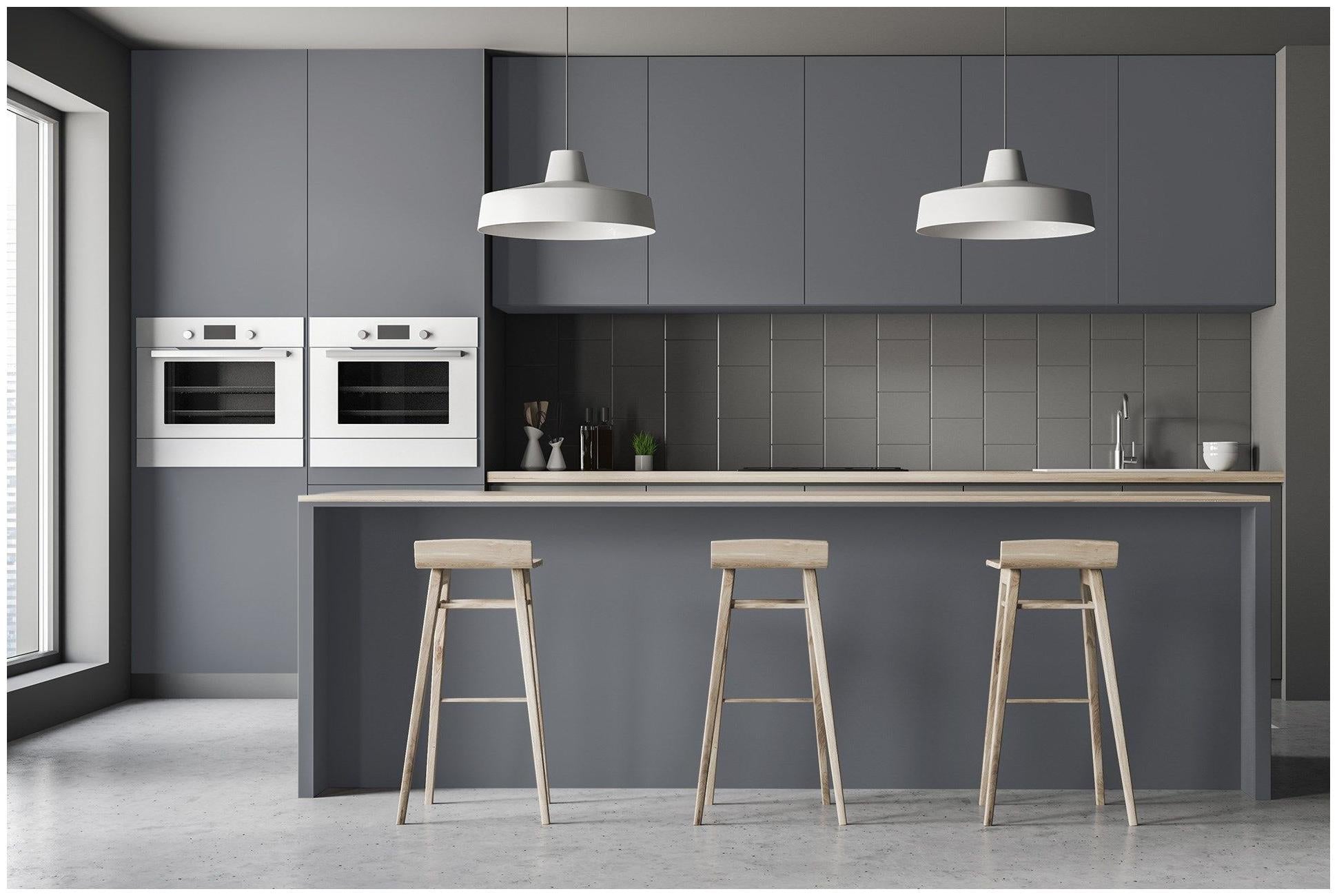 Fashion Grey Plain Laminate 8x4 ft Suede 1 mm - 3560 SUD