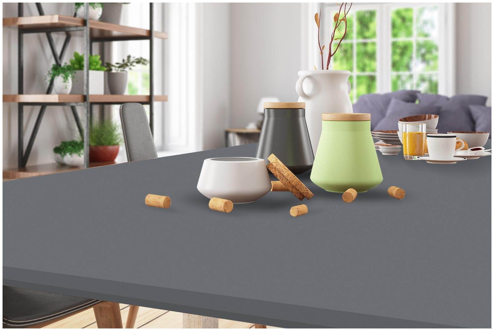 Fashion Grey Plain Laminate 8x4 ft Suede 1 mm - 3560 SUD