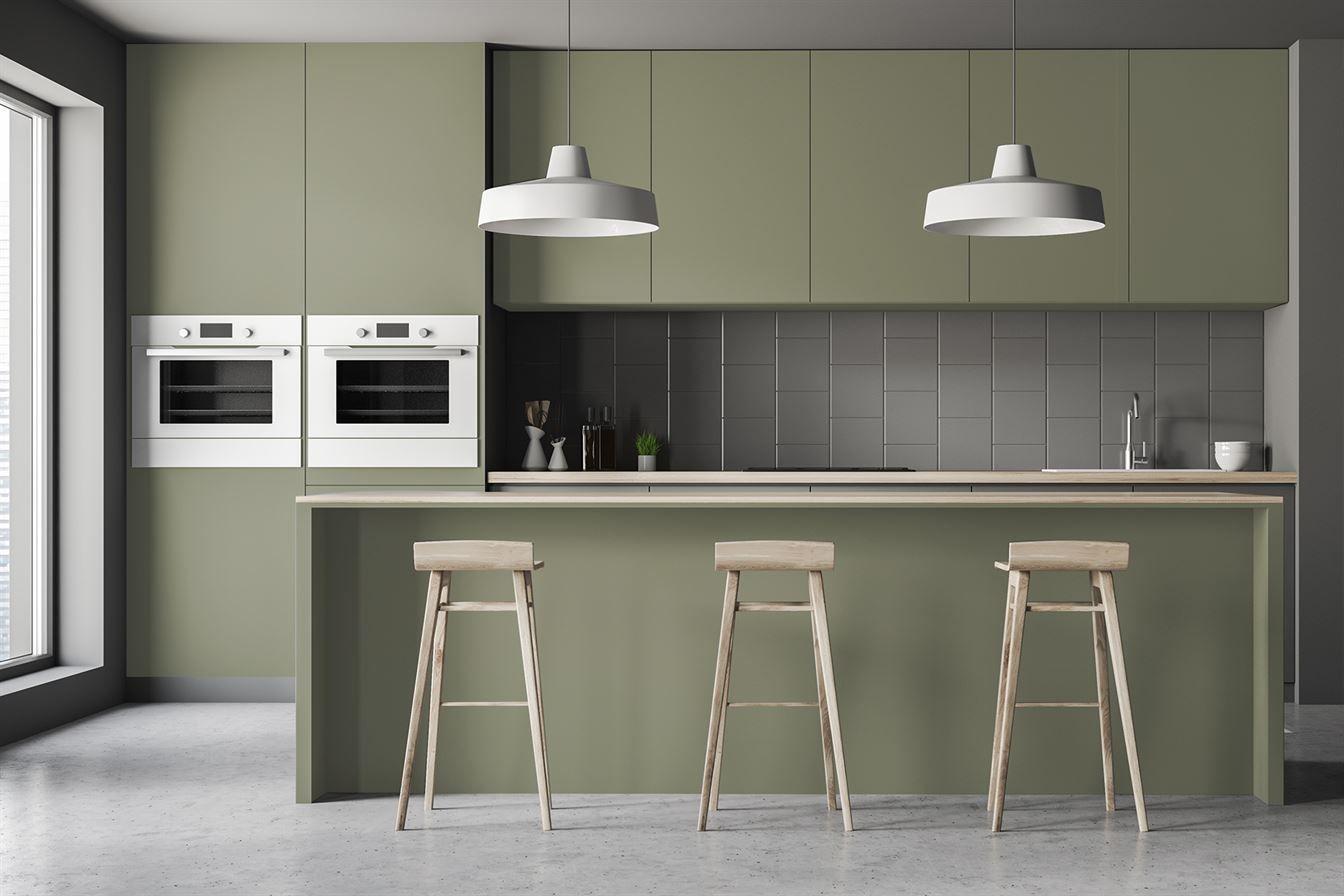 Grey Out Plain Laminate 8x4 ft High Gloss 1 mm - 3561 SMR