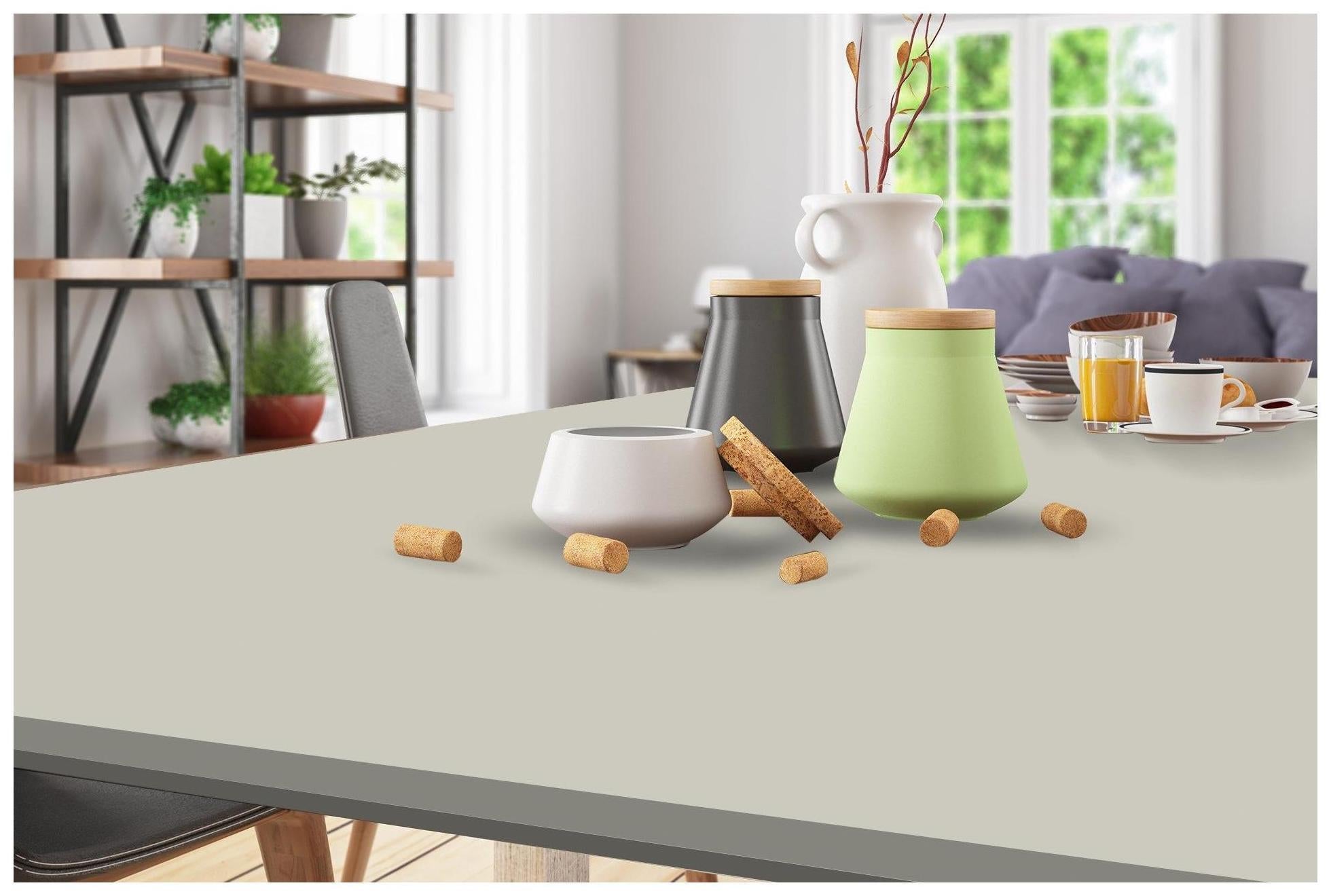 Pearly Mist Plain Laminate 8x4 ft Suede 1 mm - 3562 SUD