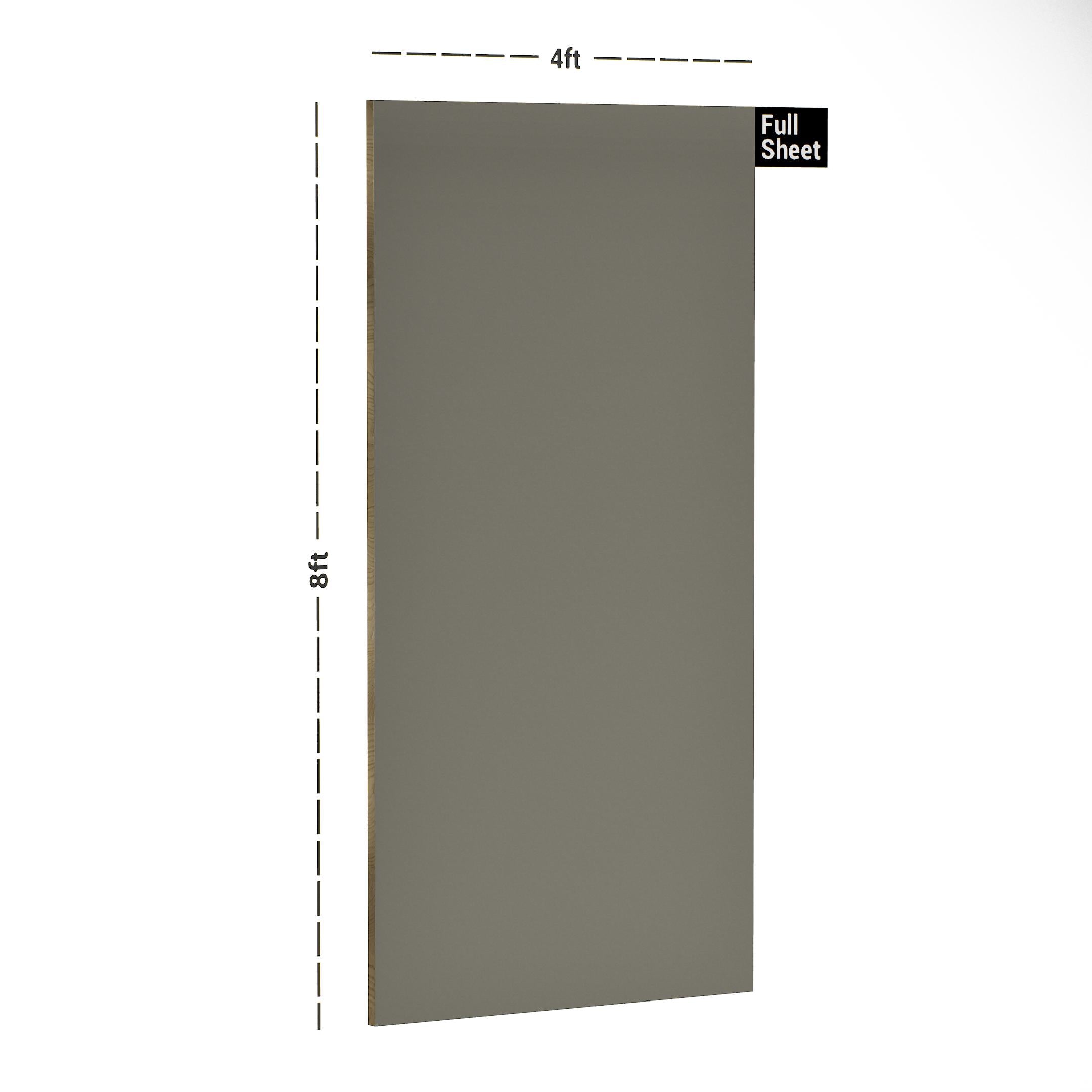Porpoise Grey Plain Laminate 8x4 ft High Gloss 1 mm - 3563 SMR