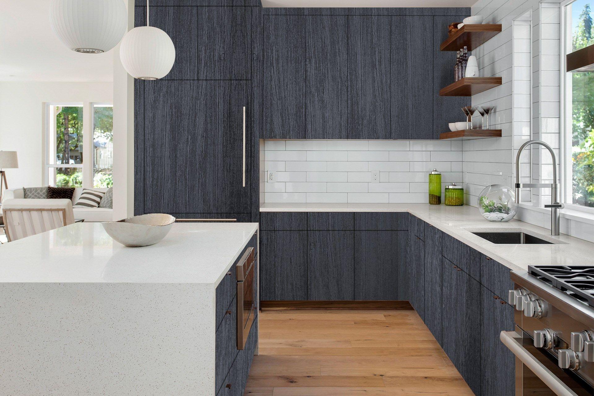 Newmika Fossil Grey 8x4 ft Texture wood laminates Black 3564_BRS