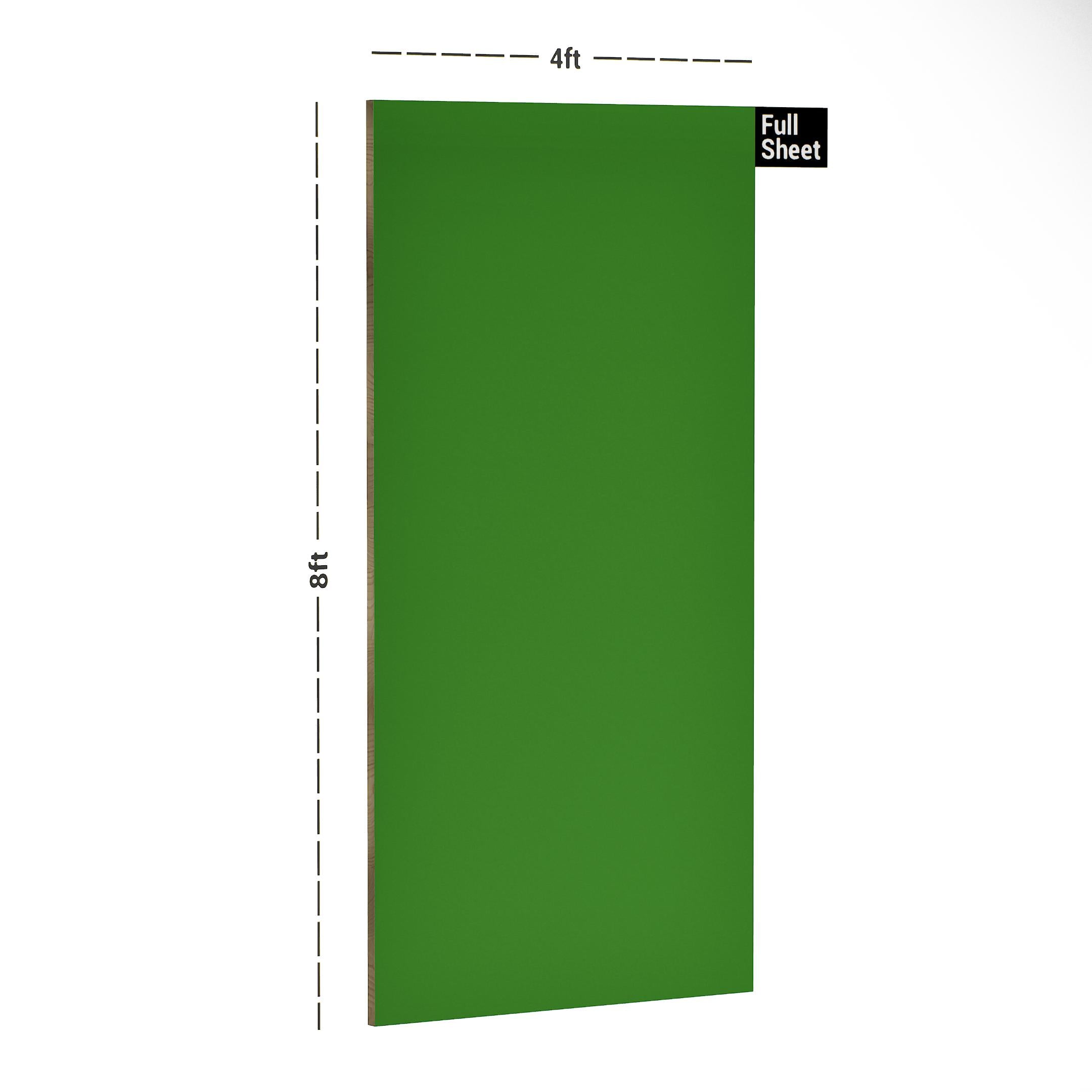 Cascade Green Plain Laminate 8x4 ft Suede 1 mm - 3571 SUD