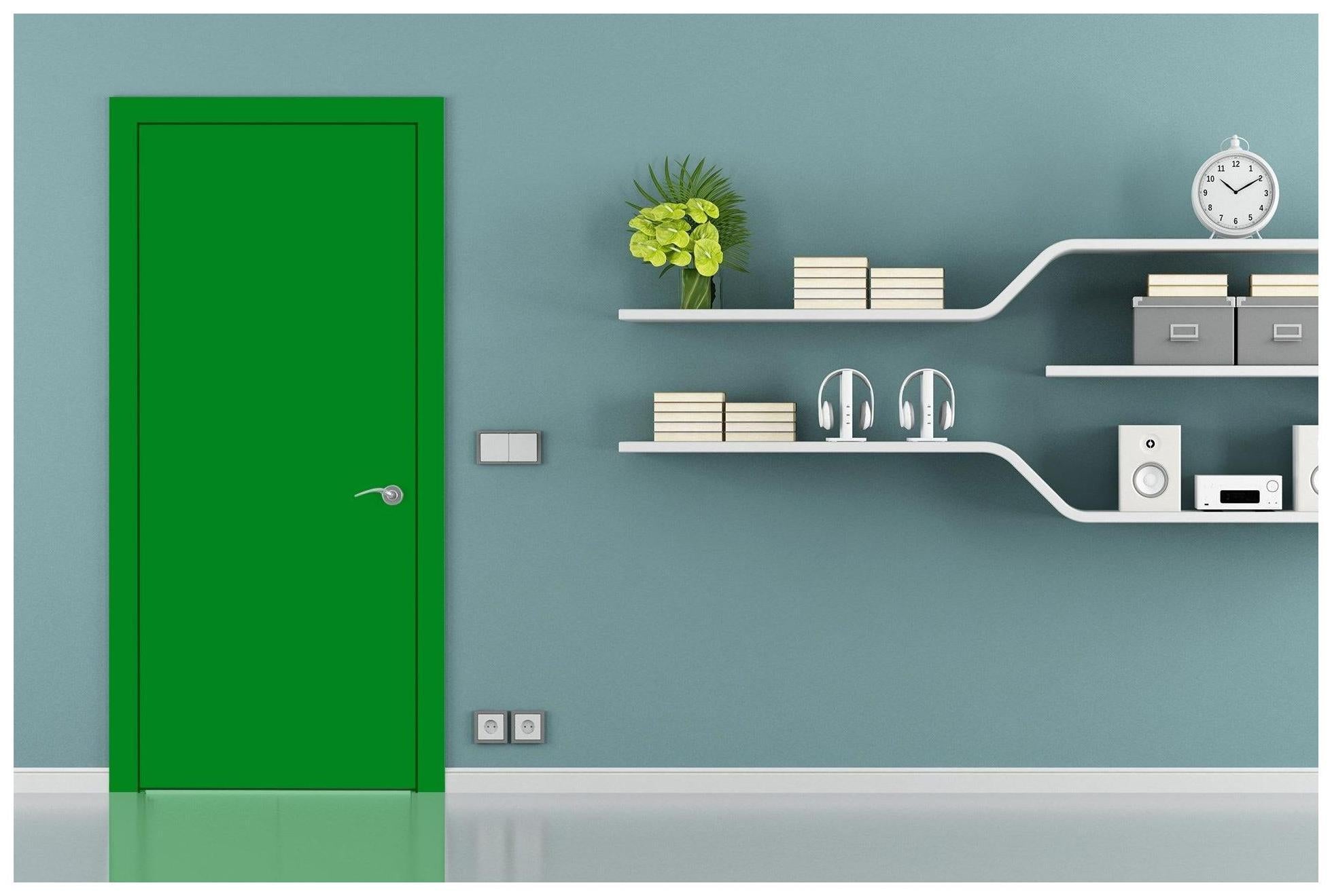 Cascade Green Plain Laminate 8x4 ft Suede 1 mm - 3571 SUD