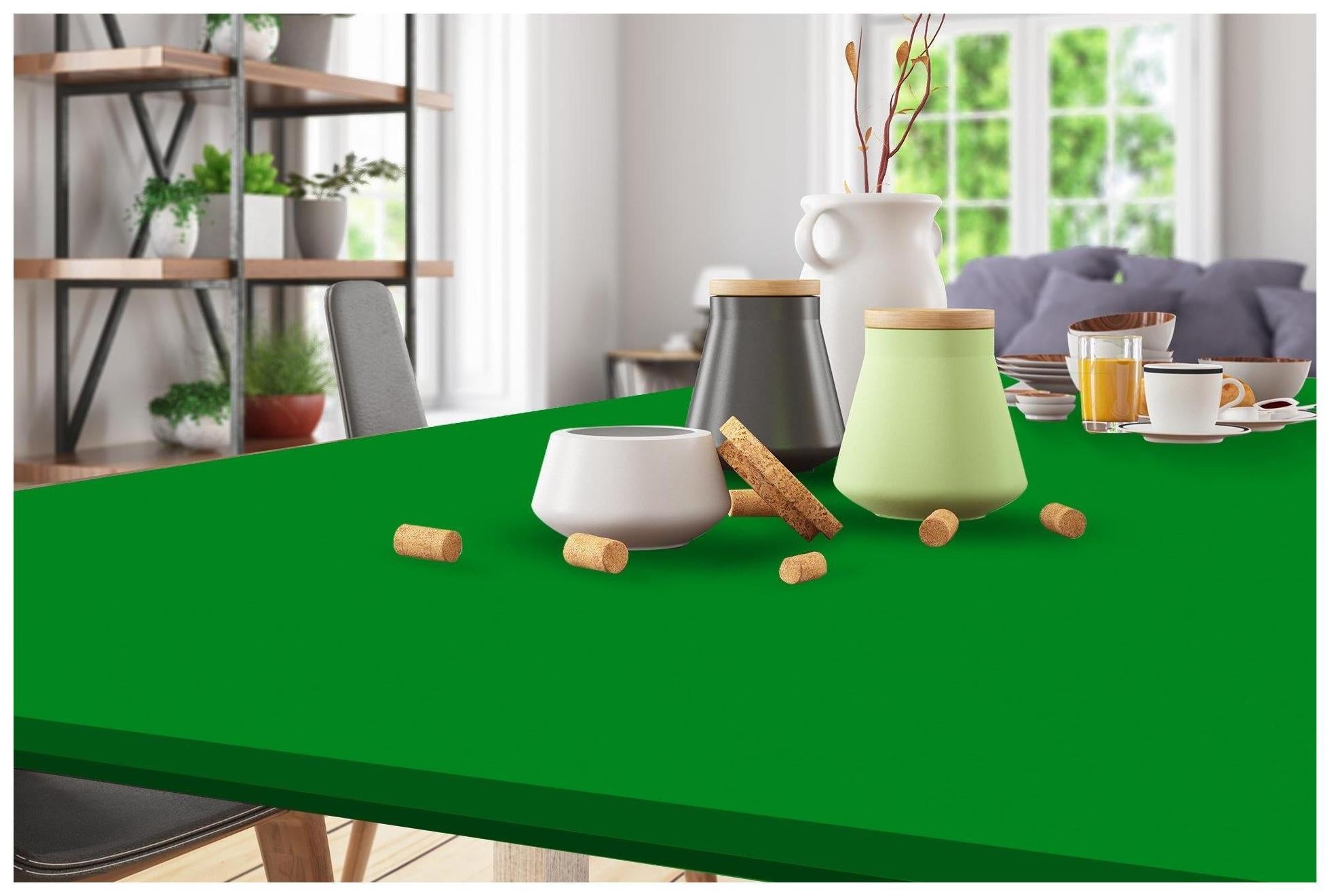 Cascade Green Plain Laminate 8x4 ft Suede 1 mm - 3571 SUD