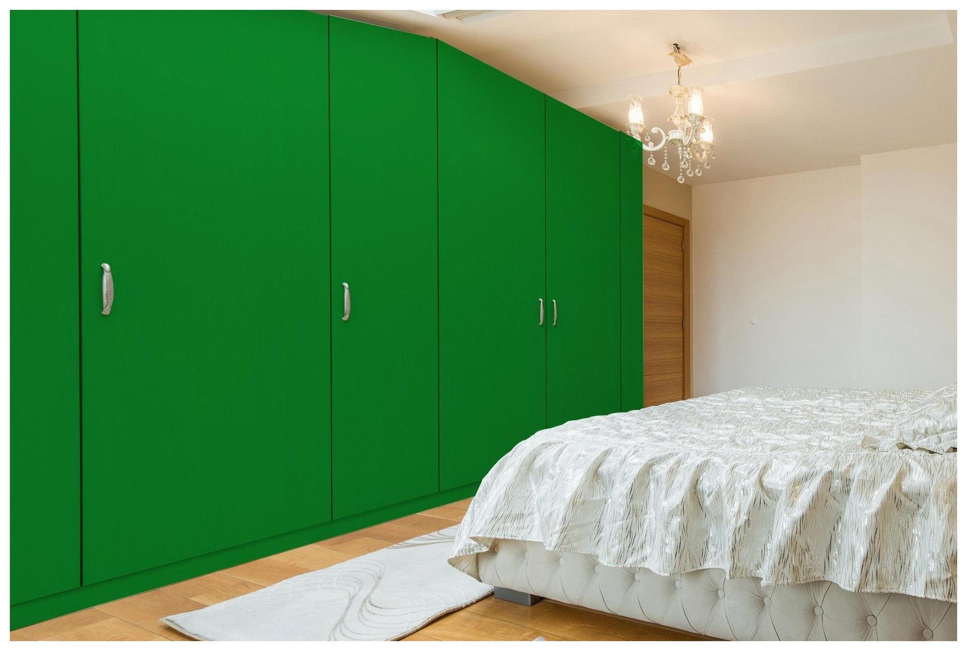 Cascade Green Plain Laminate 8x4 ft Suede 1 mm - 3571 SUD