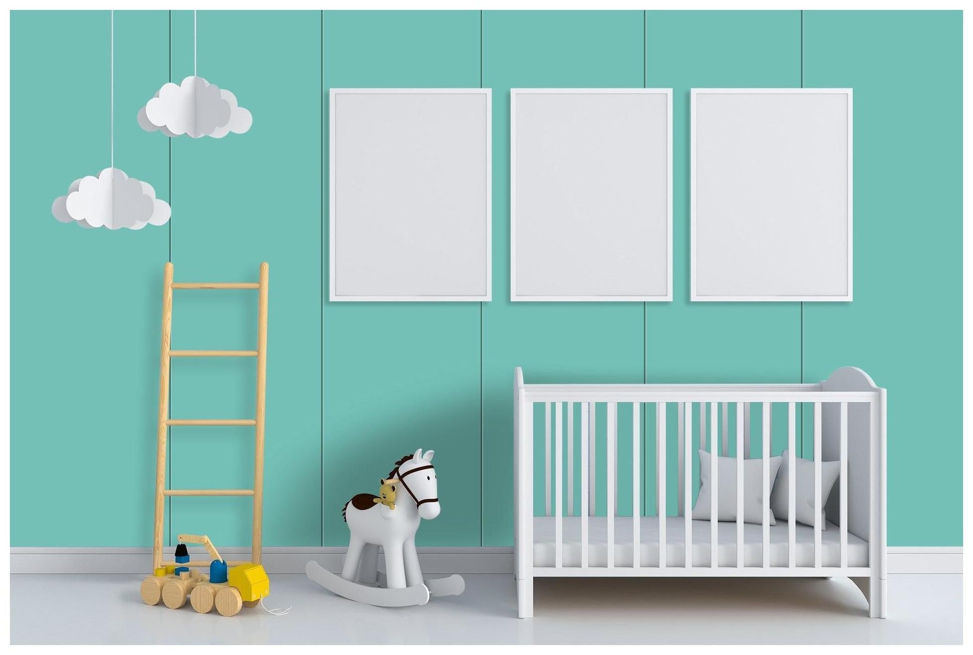 Cyan Plain Laminate 8x4 ft High Gloss 1 mm - 3572 NGL