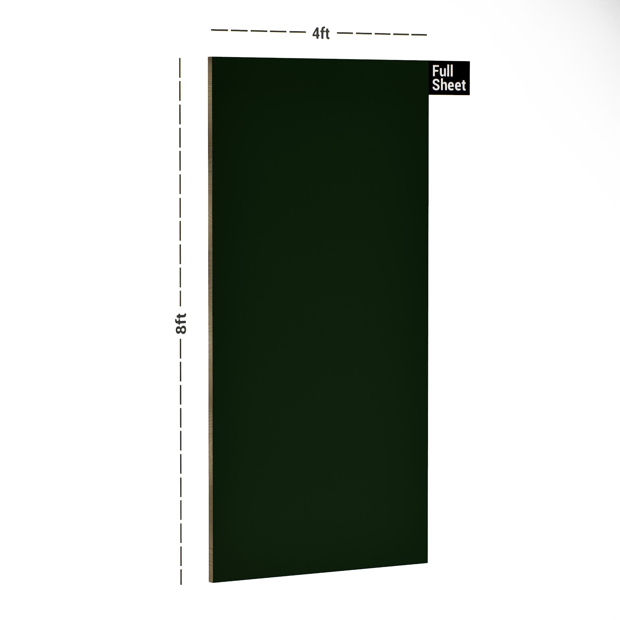 Green Plain Laminate 8x4 ft Suede 1 mm - 3574 Forest