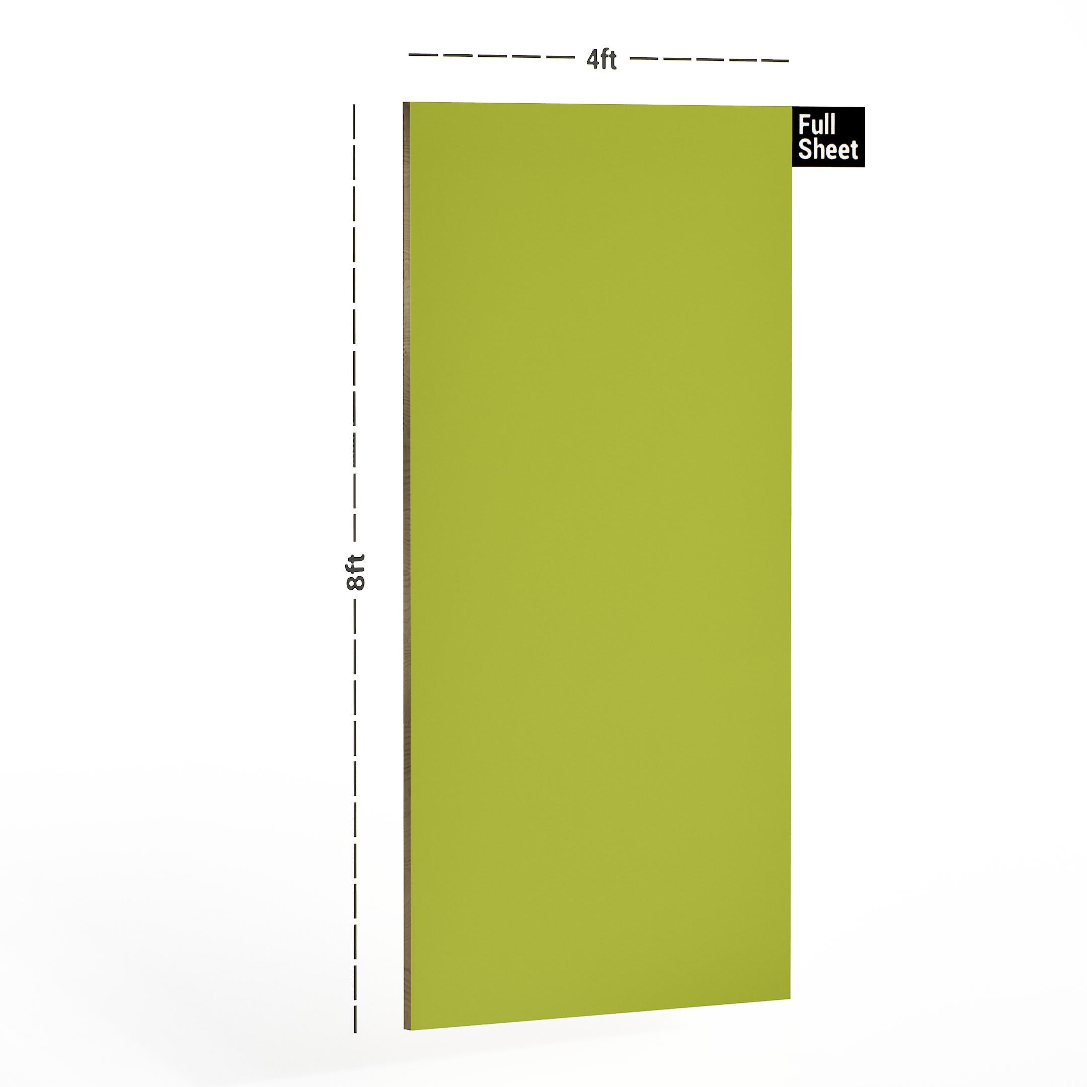 Fresh Green Plain Laminate 8x4 ft Suede 1 mm - 3580 SUD