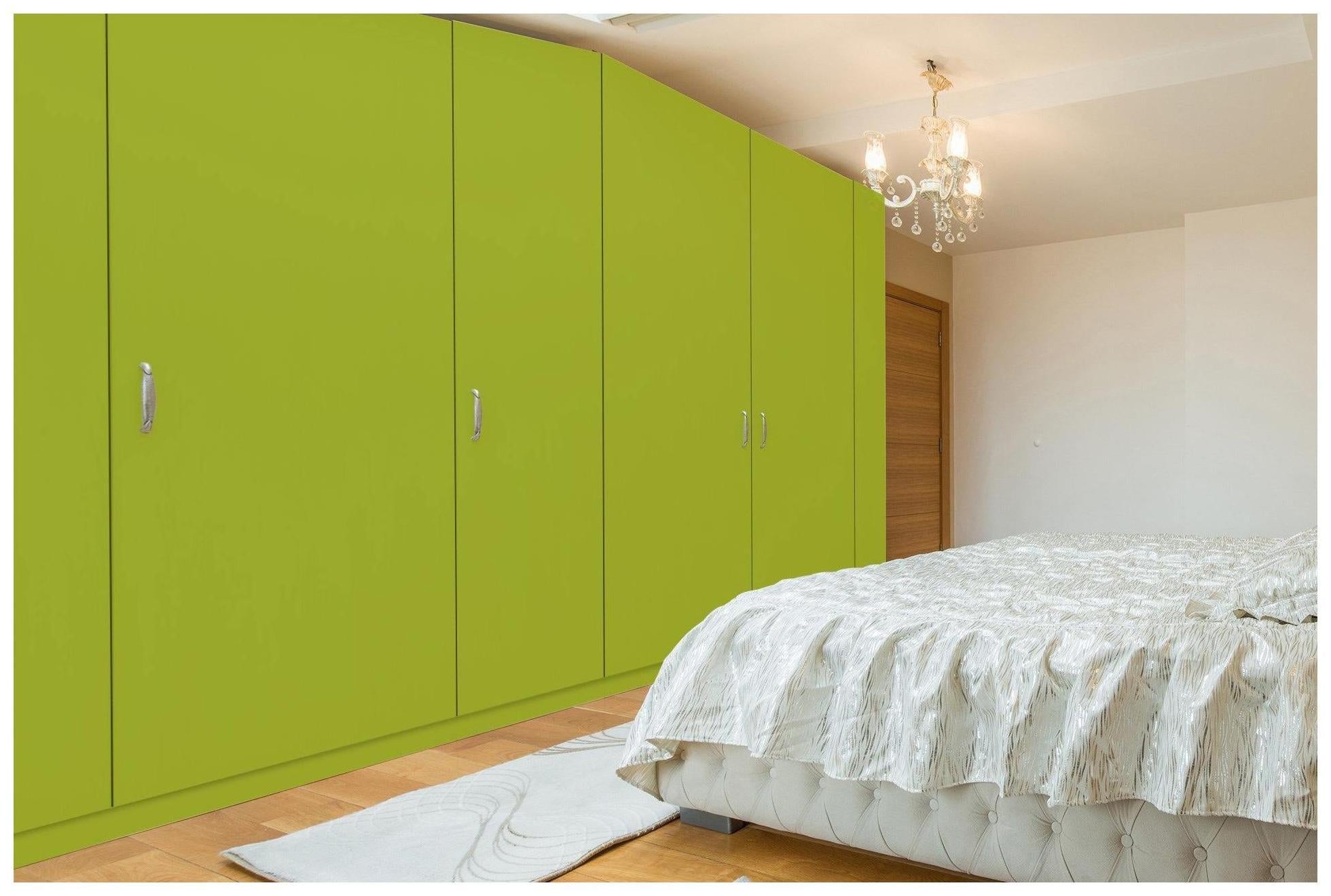 Fresh Green Plain Laminate 8x4 ft Suede 1 mm - 3580 SUD