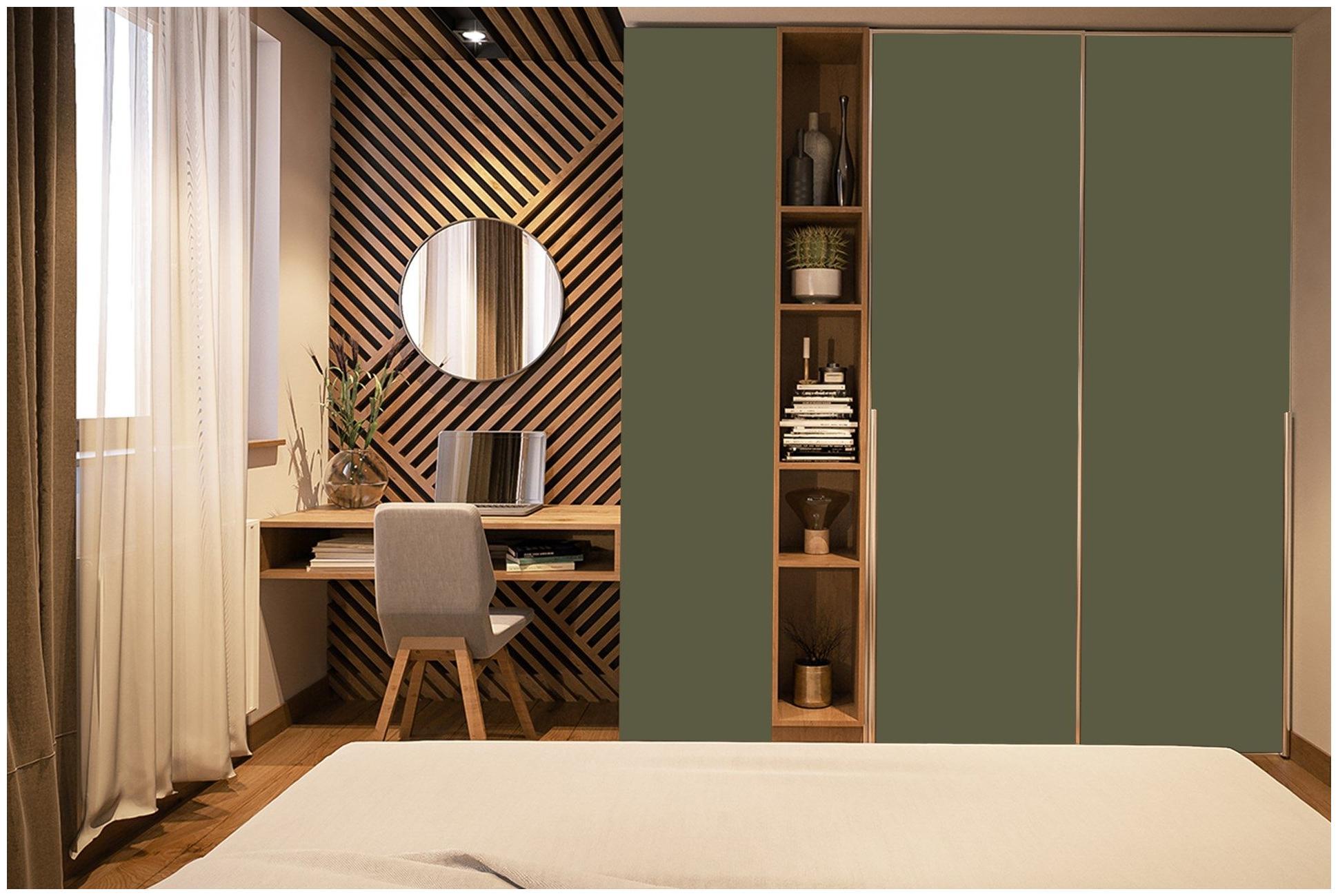 Lush Green Plain Laminate 8x4 ft Suede 1 mm - 3582 SUD