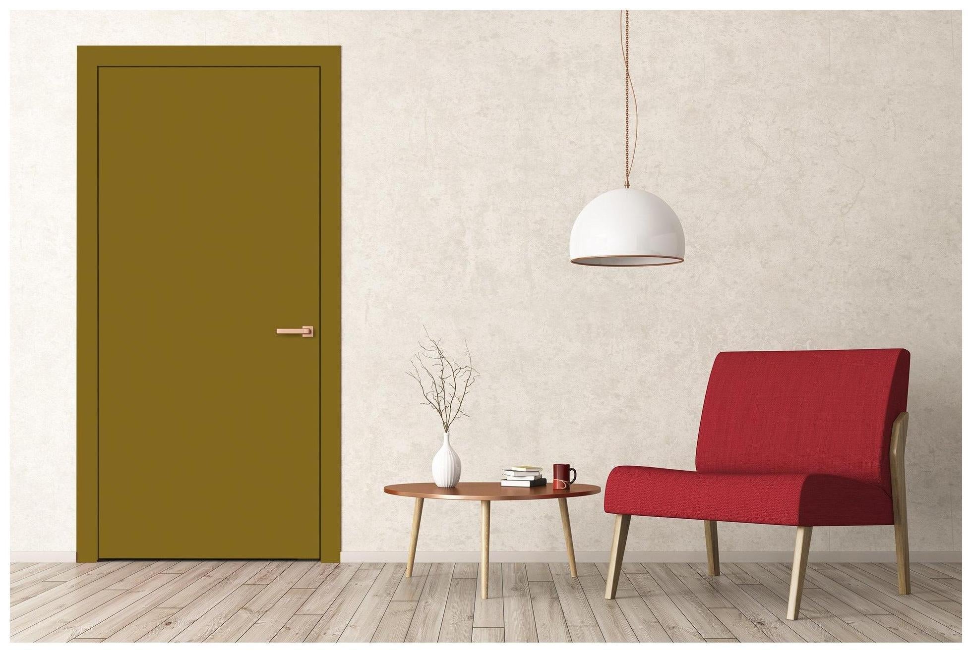 French Green Plain Laminate 8x4 ft Suede 1 mm - 3583 SUD