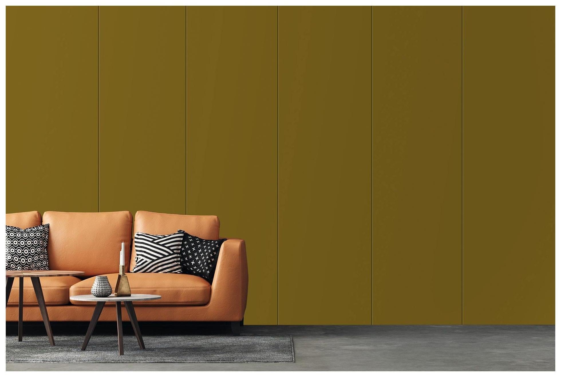 French Green Plain Laminate 8x4 ft Suede 1 mm - 3583 SUD