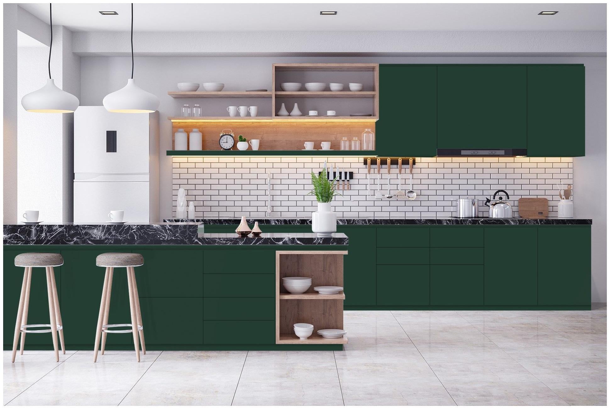 Verde Plain Laminate 8x4 ft Suede 1 mm - 3585 SUD